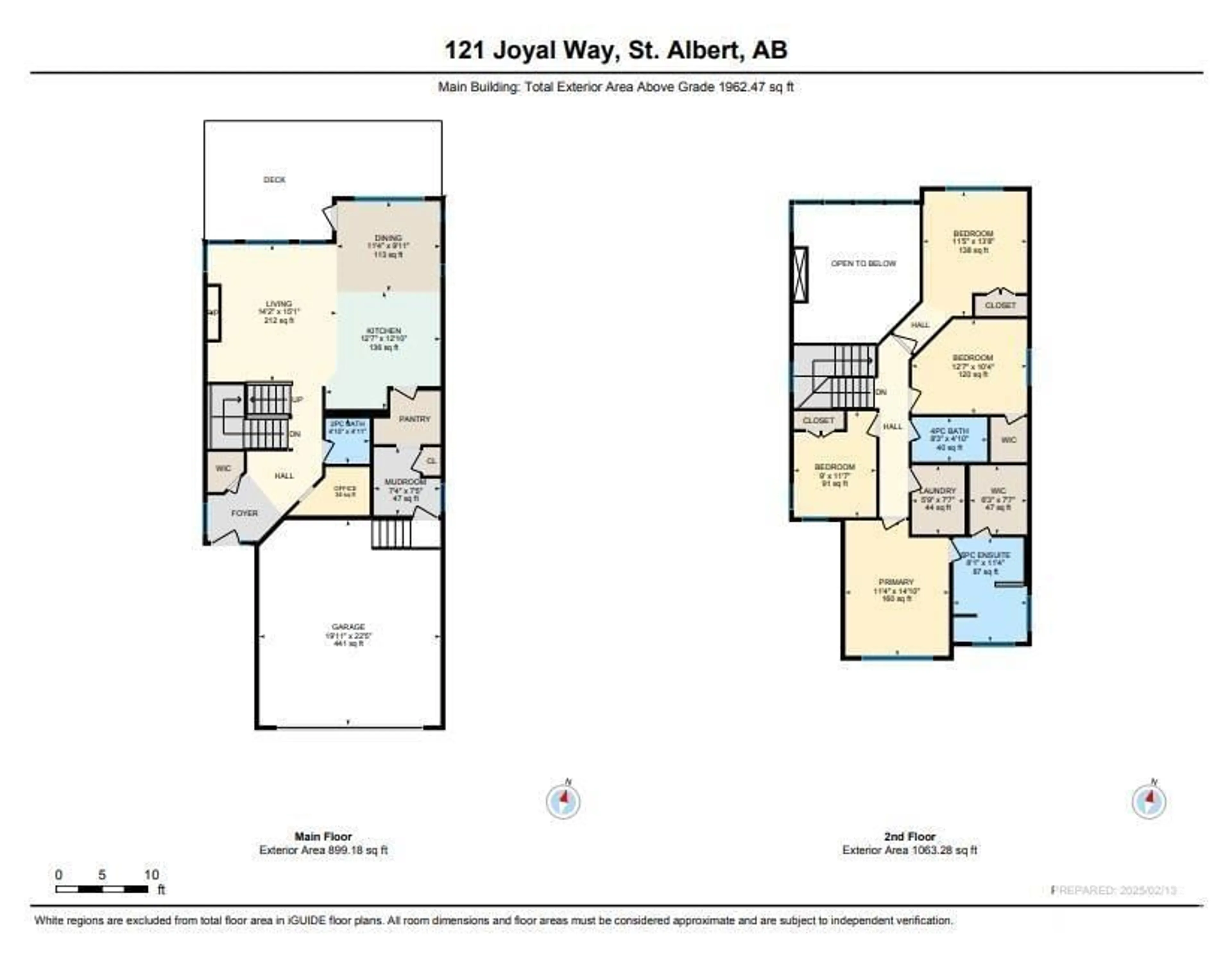 Floor plan for 121 JOYAL WY, St. Albert Alberta T8N7V3