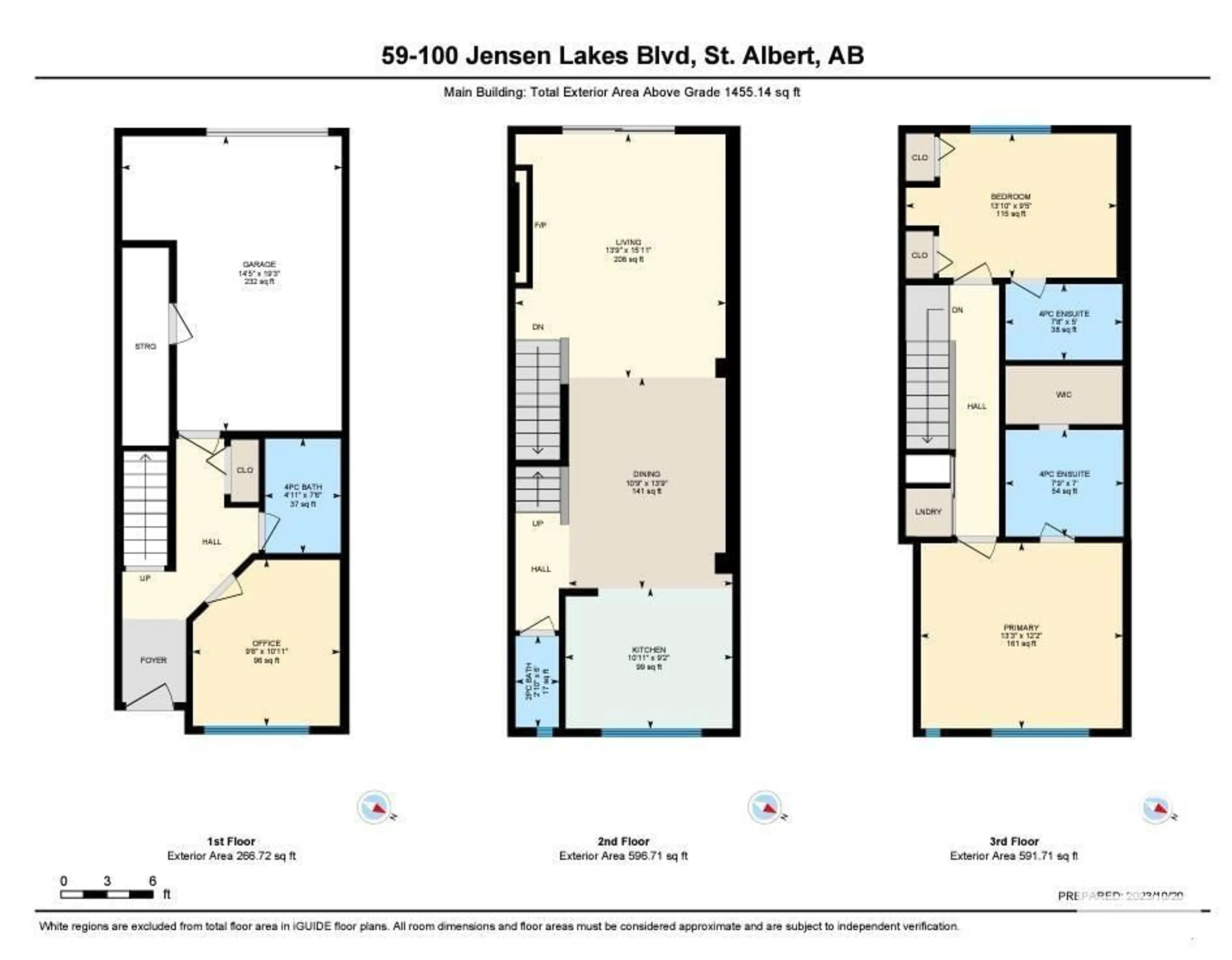 Floor plan for #59 100 JENSEN LAKES BV, St. Albert Alberta T8N7H5