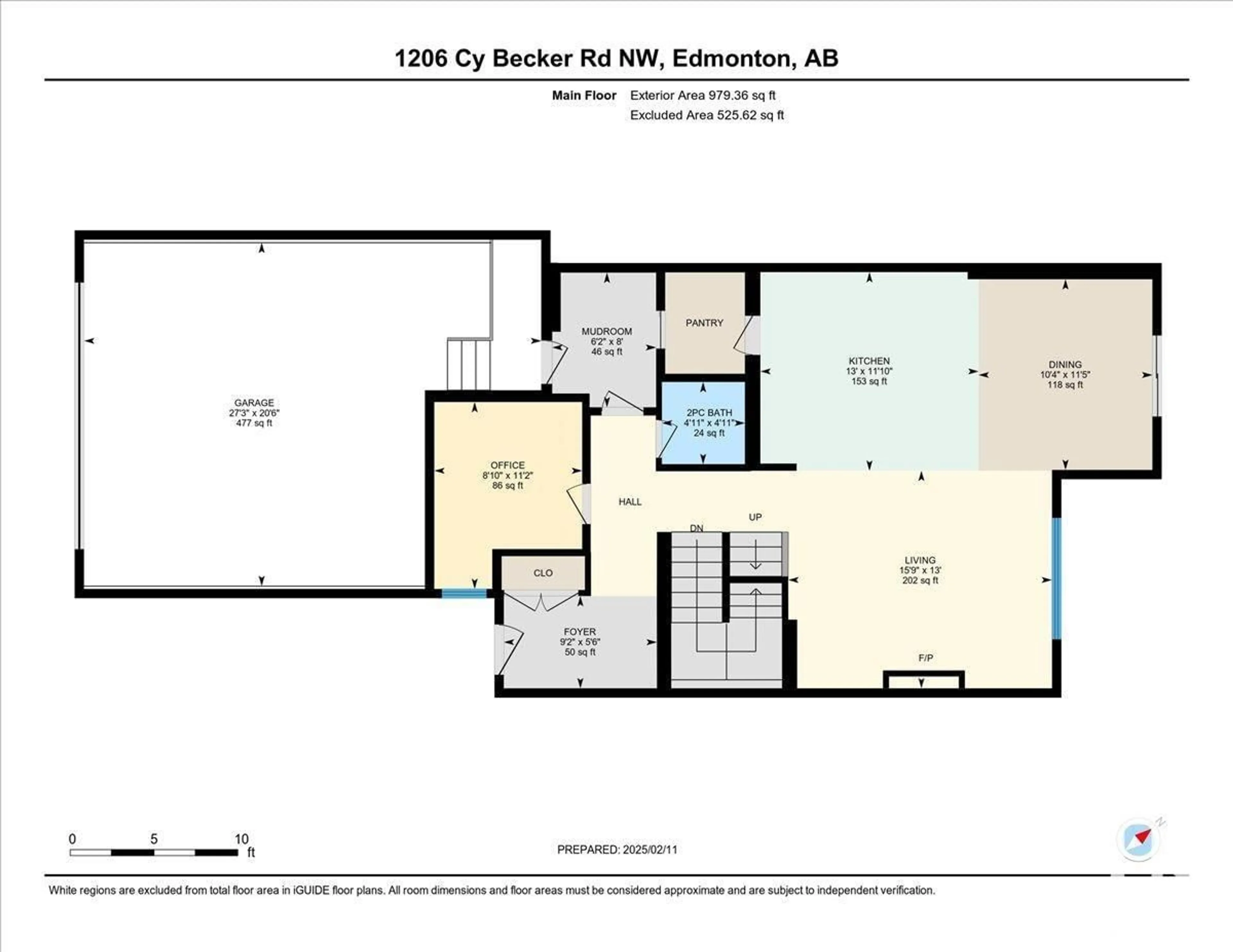 Floor plan for 1206 CY BECKER RD NW, Edmonton Alberta T5Y3V8