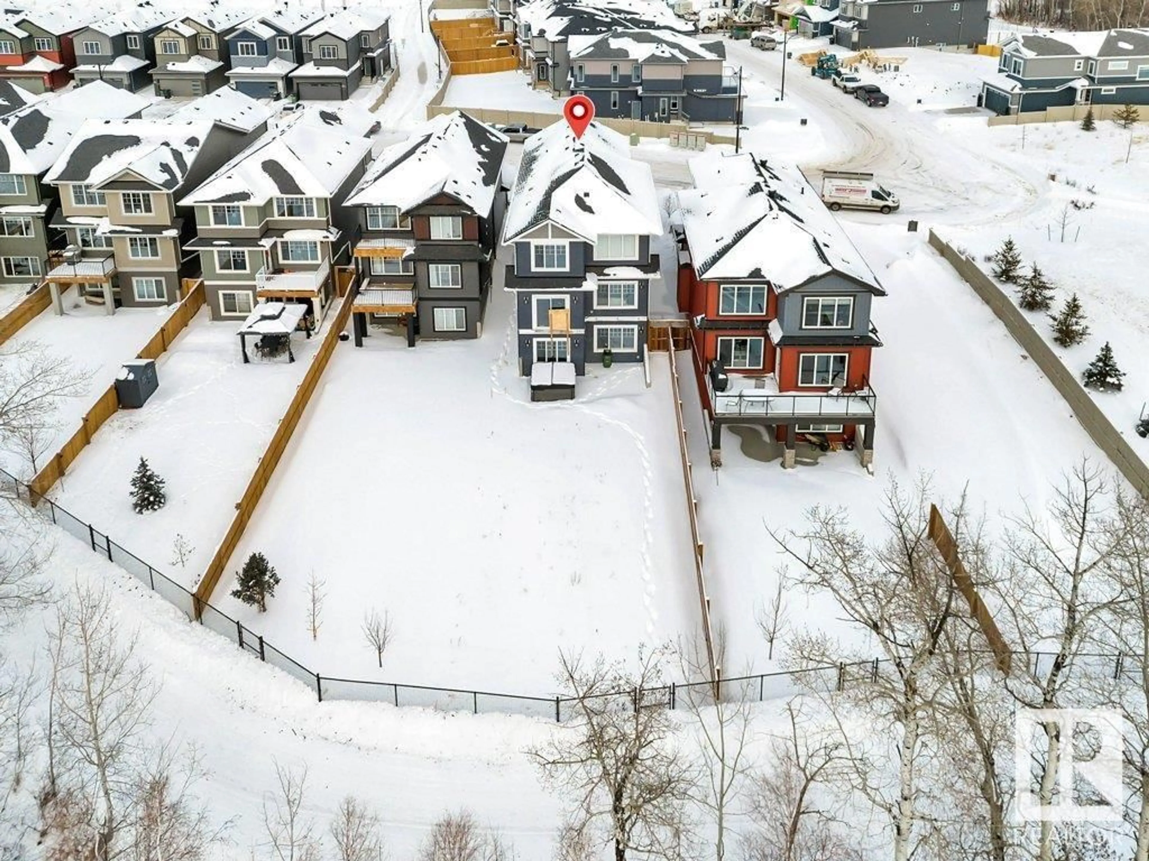 A pic from outside/outdoor area/front of a property/back of a property/a pic from drone, city buildings view from balcony for 1557 ESAIW PL NW, Edmonton Alberta T6M0E5