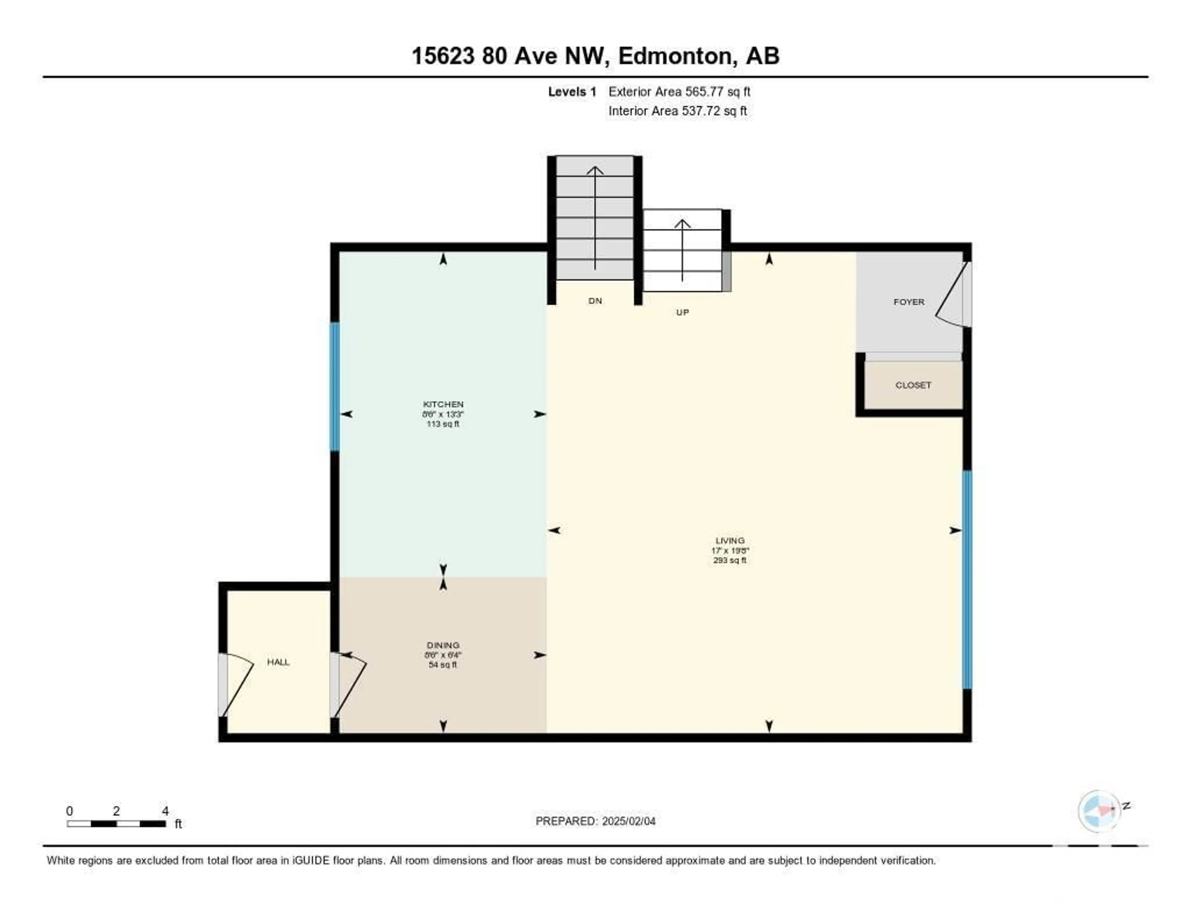 Floor plan for 15623 80 AV NW, Edmonton Alberta T5R3M4