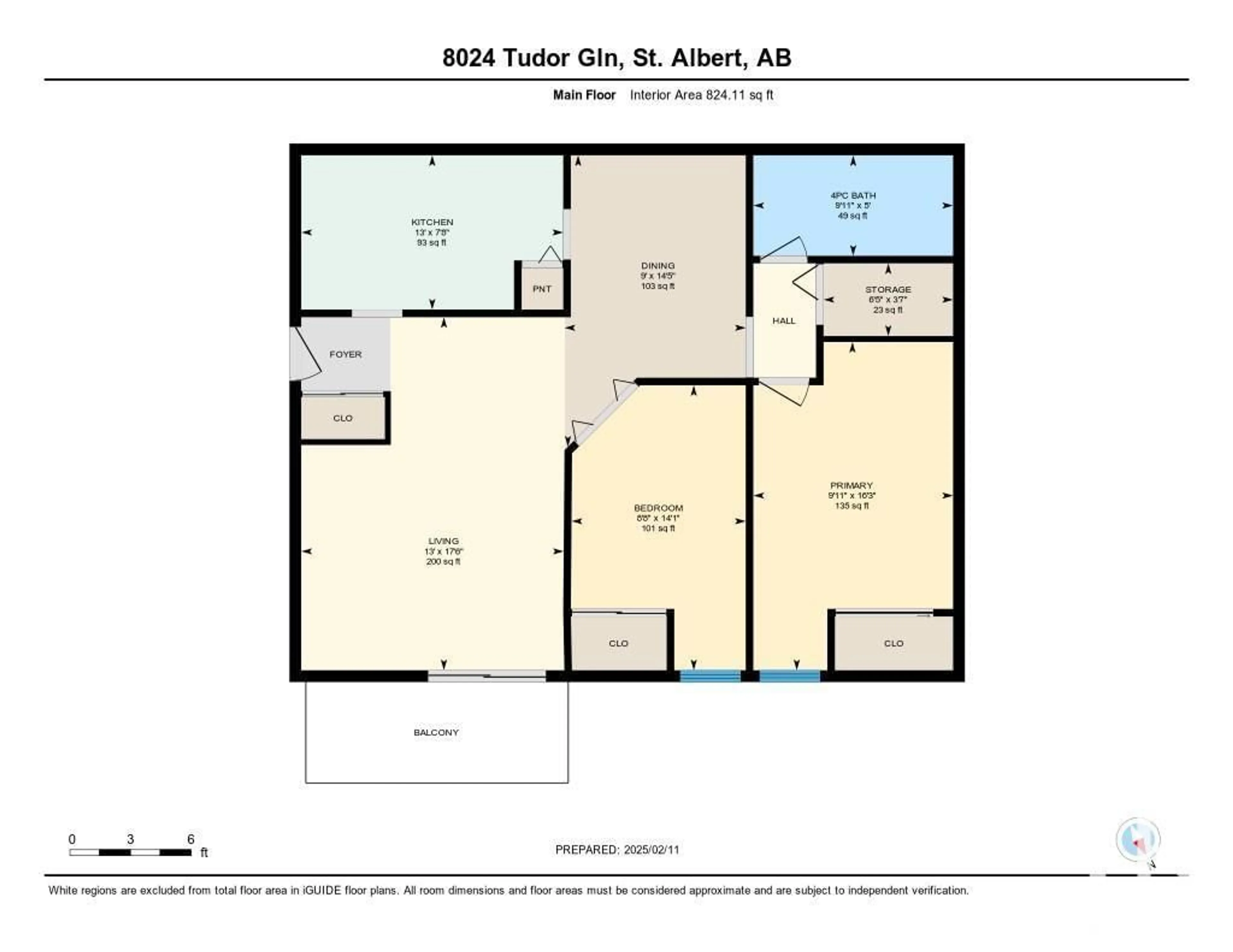 Floor plan for 8024 TUDOR GL, St. Albert Alberta T8N3V4