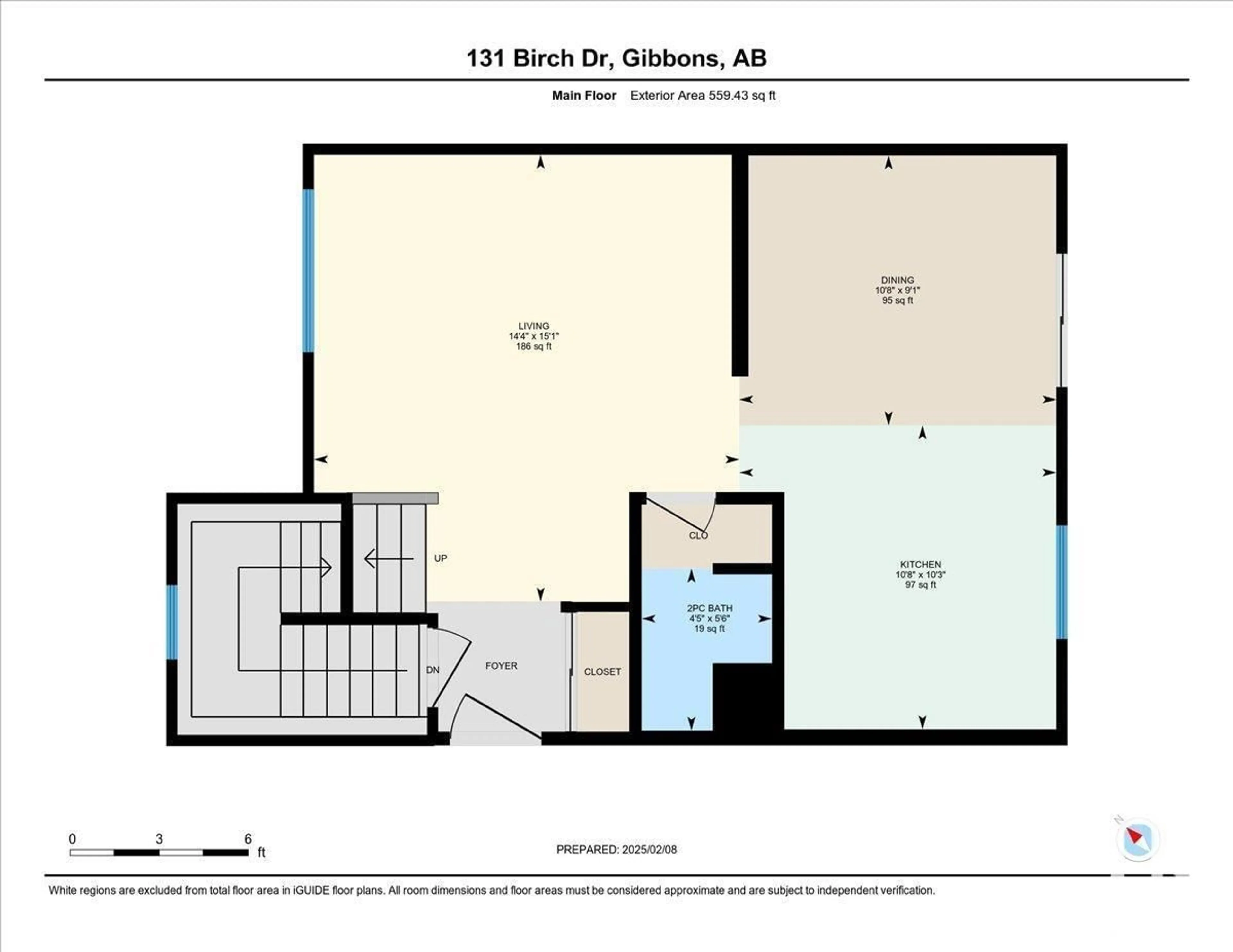 Floor plan for 131 Birch DR, Gibbons Alberta T0A1N0