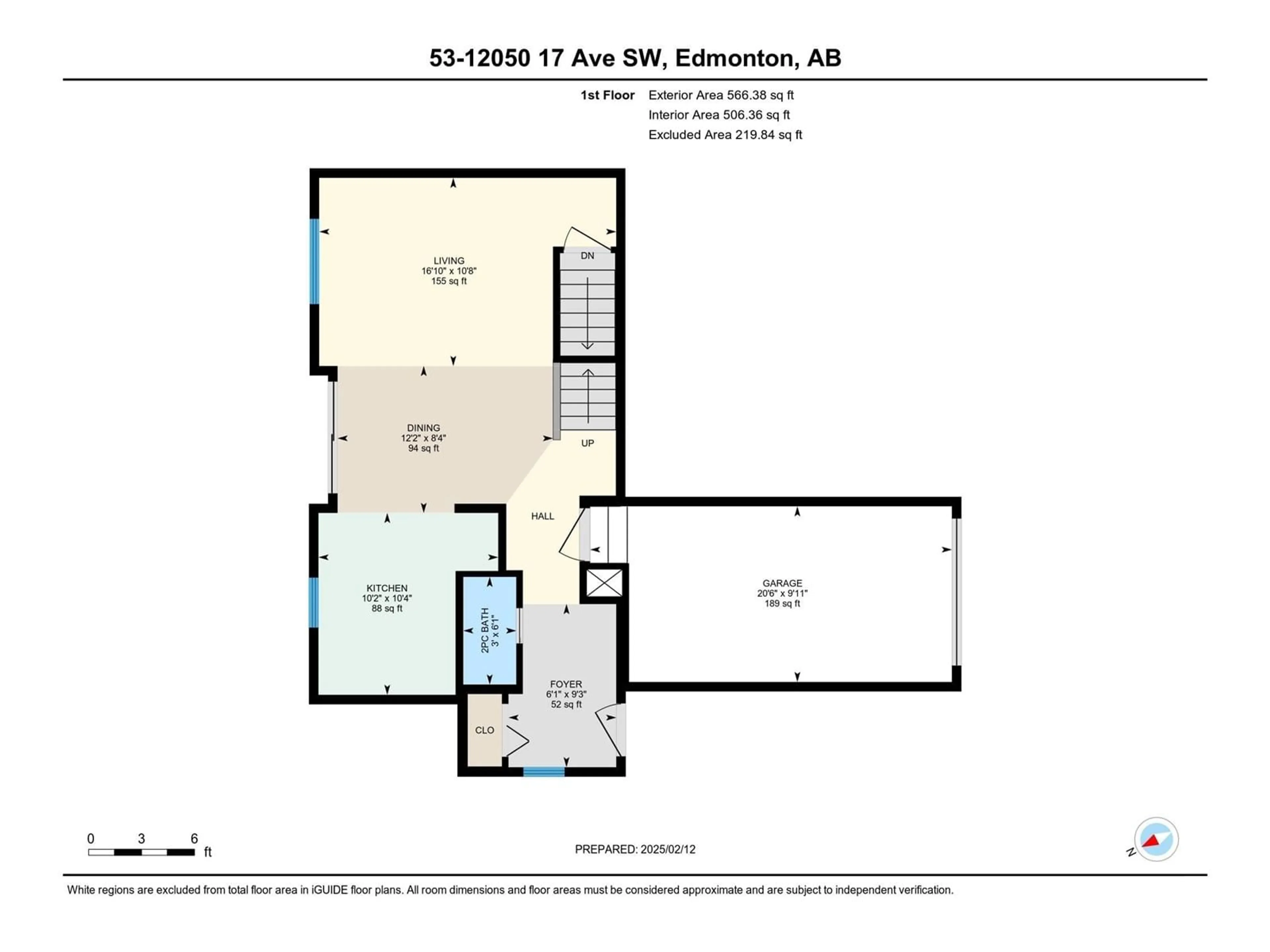 Floor plan for #53 12050 17 AV SW, Edmonton Alberta T6W1X4