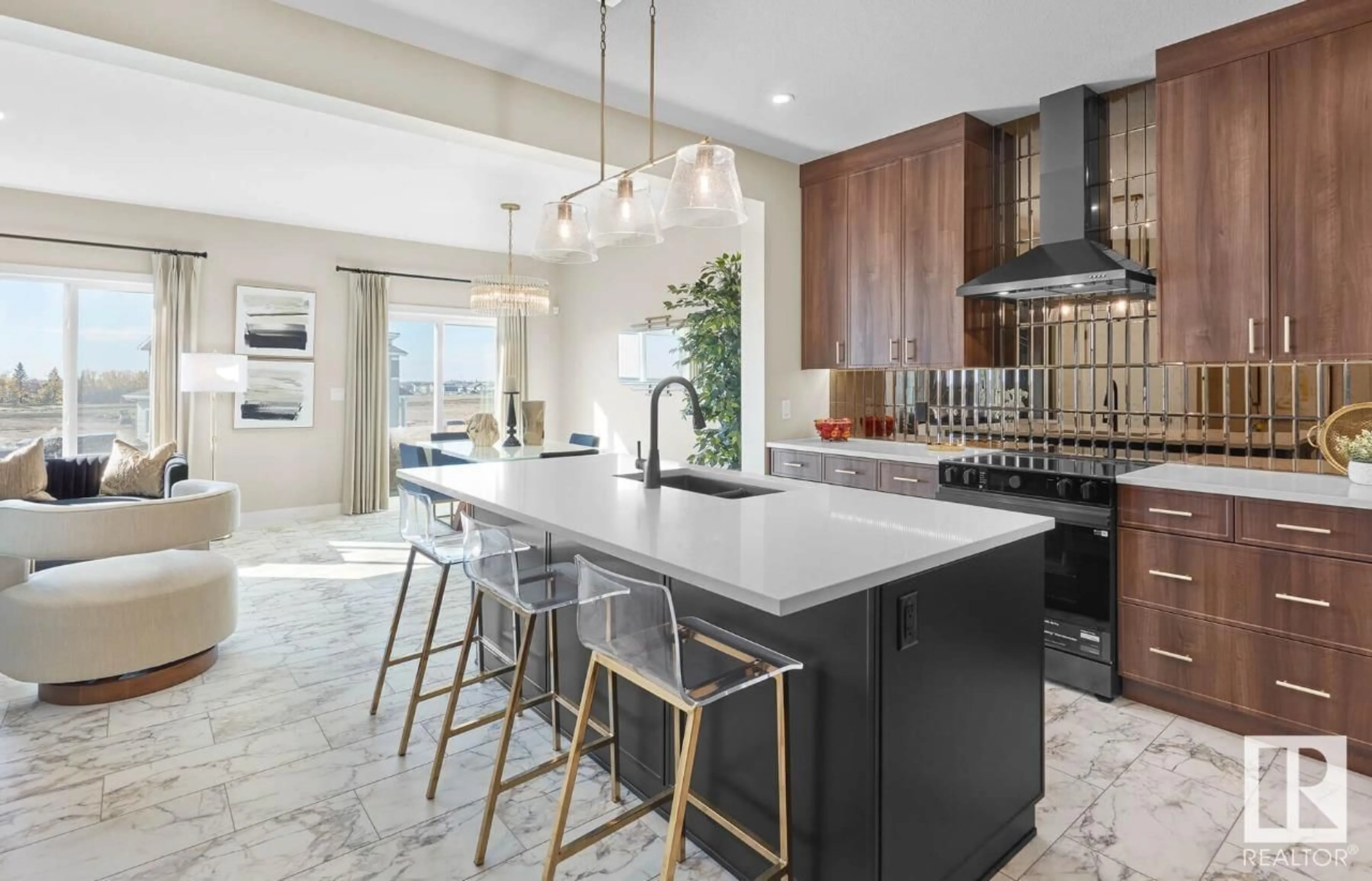 Contemporary kitchen, ceramic/tile floor for SW - 415 28 ST, Edmonton Alberta T6X1A7