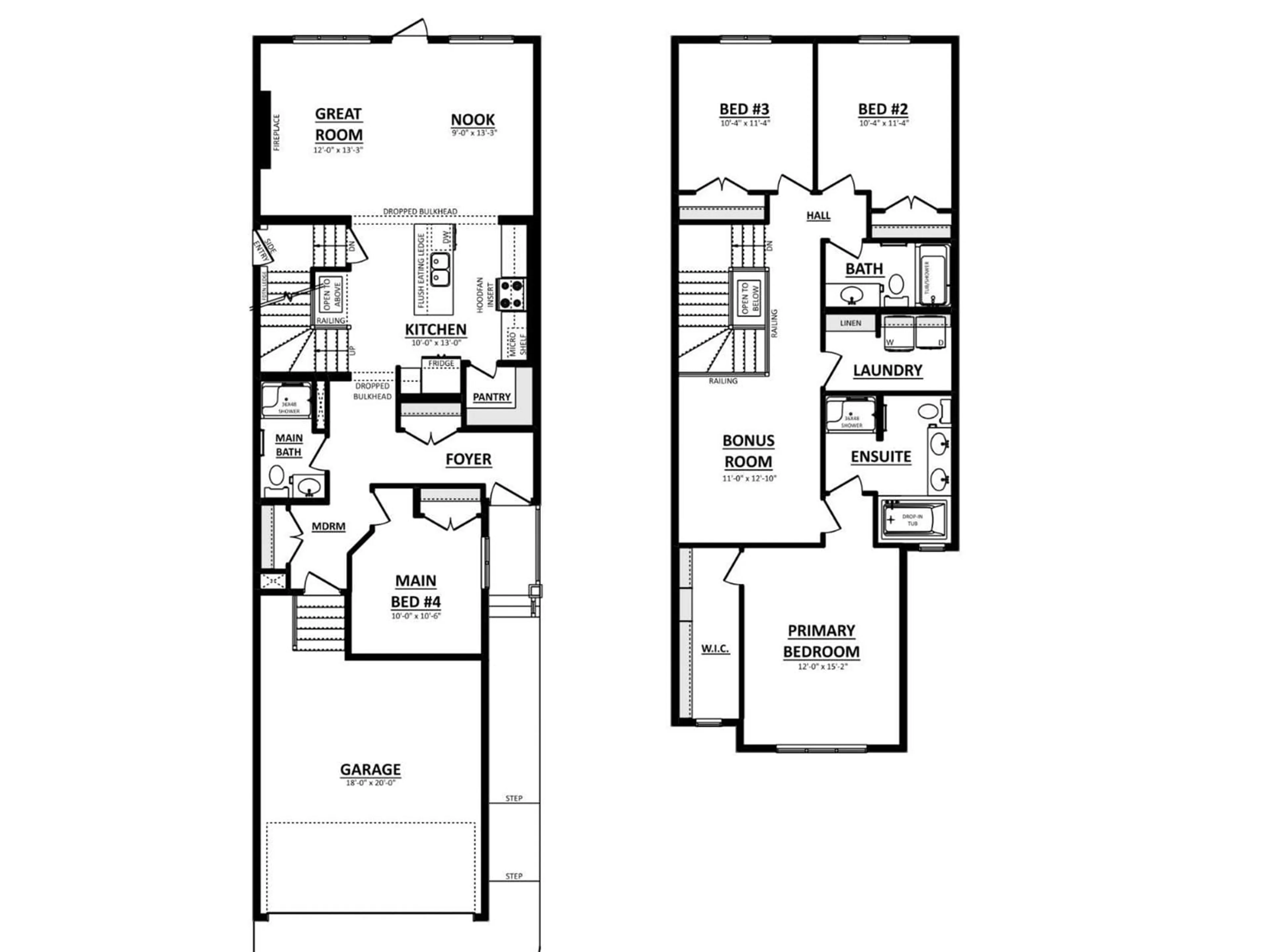 Floor plan for 415 28 ST SW, Edmonton Alberta T6X1A7