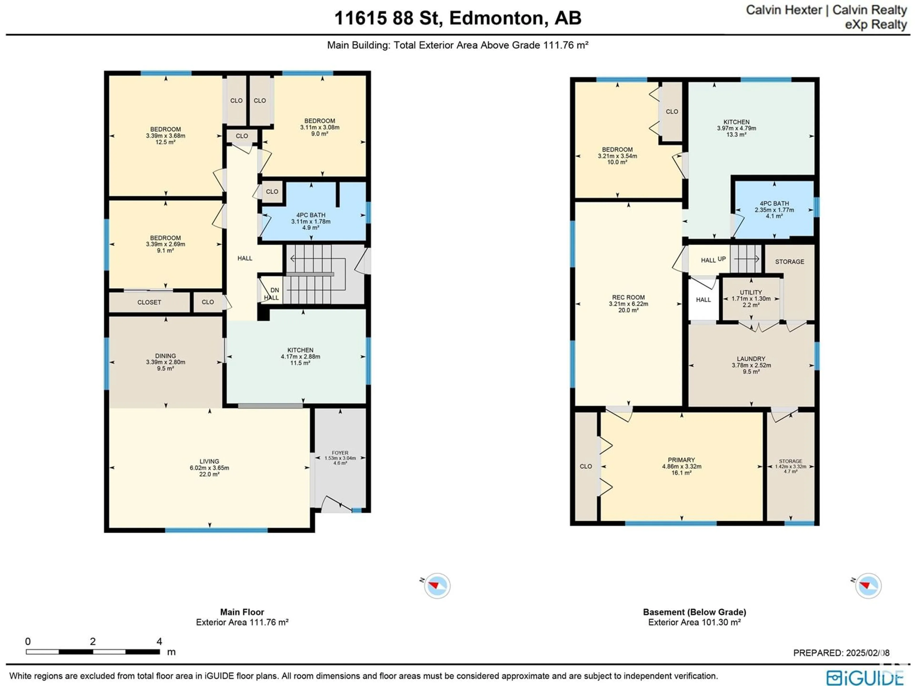 Floor plan for 11615 88 ST NW, Edmonton Alberta T5B3R5