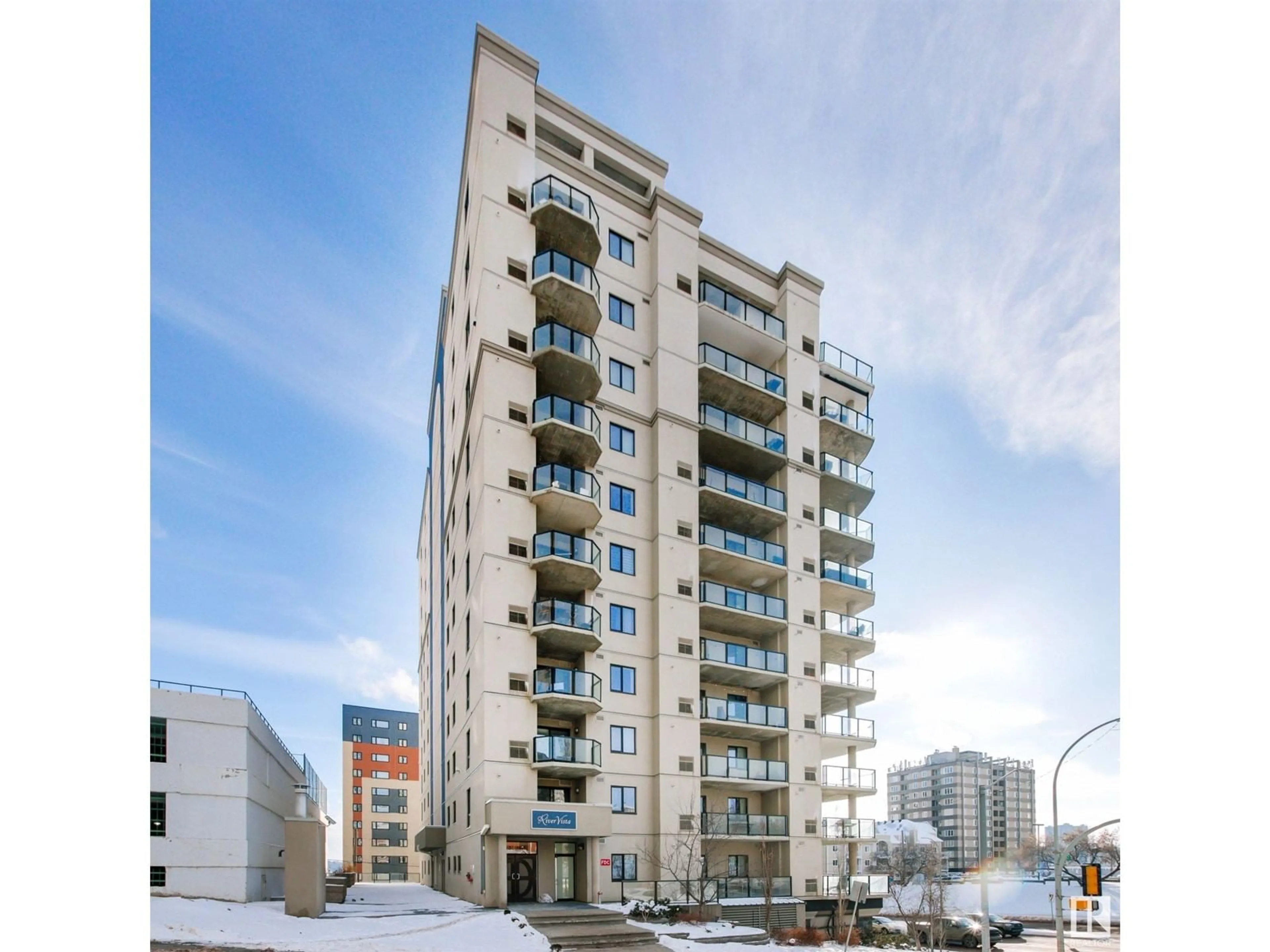 Balcony in the apartment, building for #206 9707 106 ST NW, Edmonton Alberta T5K0B7