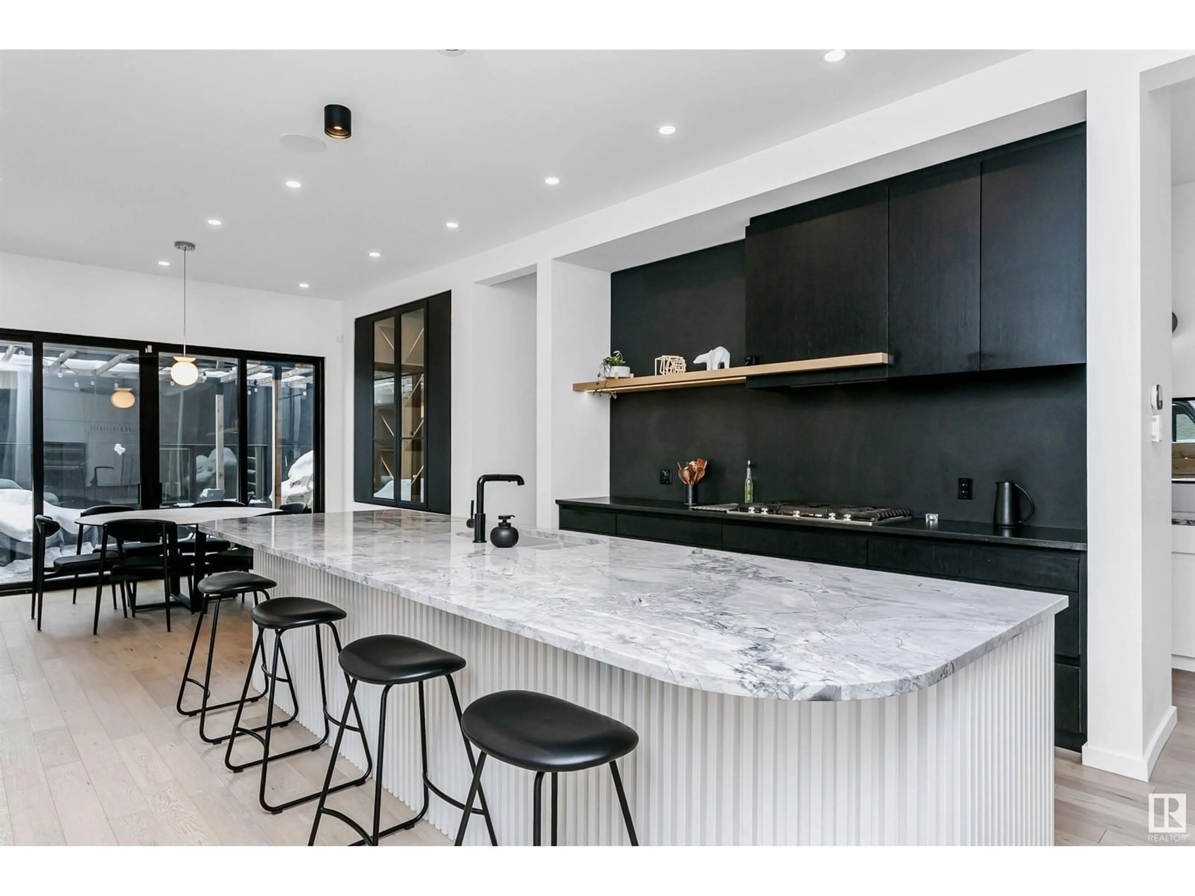 Contemporary kitchen, ceramic/tile floor for 9952 82 ST, Edmonton Alberta T6A3L8