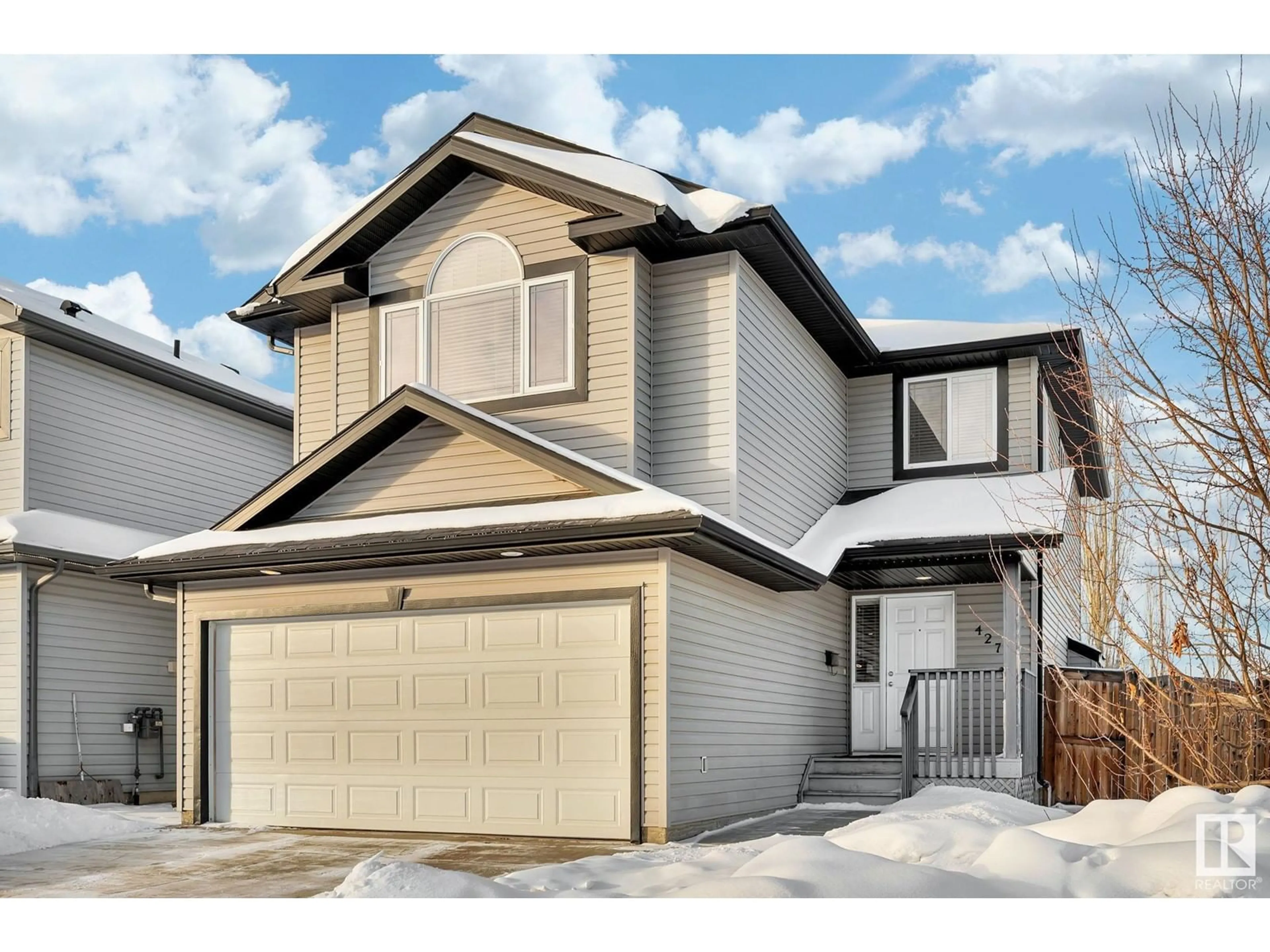 Home with vinyl exterior material, street for 427 Foxtail LI, Sherwood Park Alberta T8A3K1