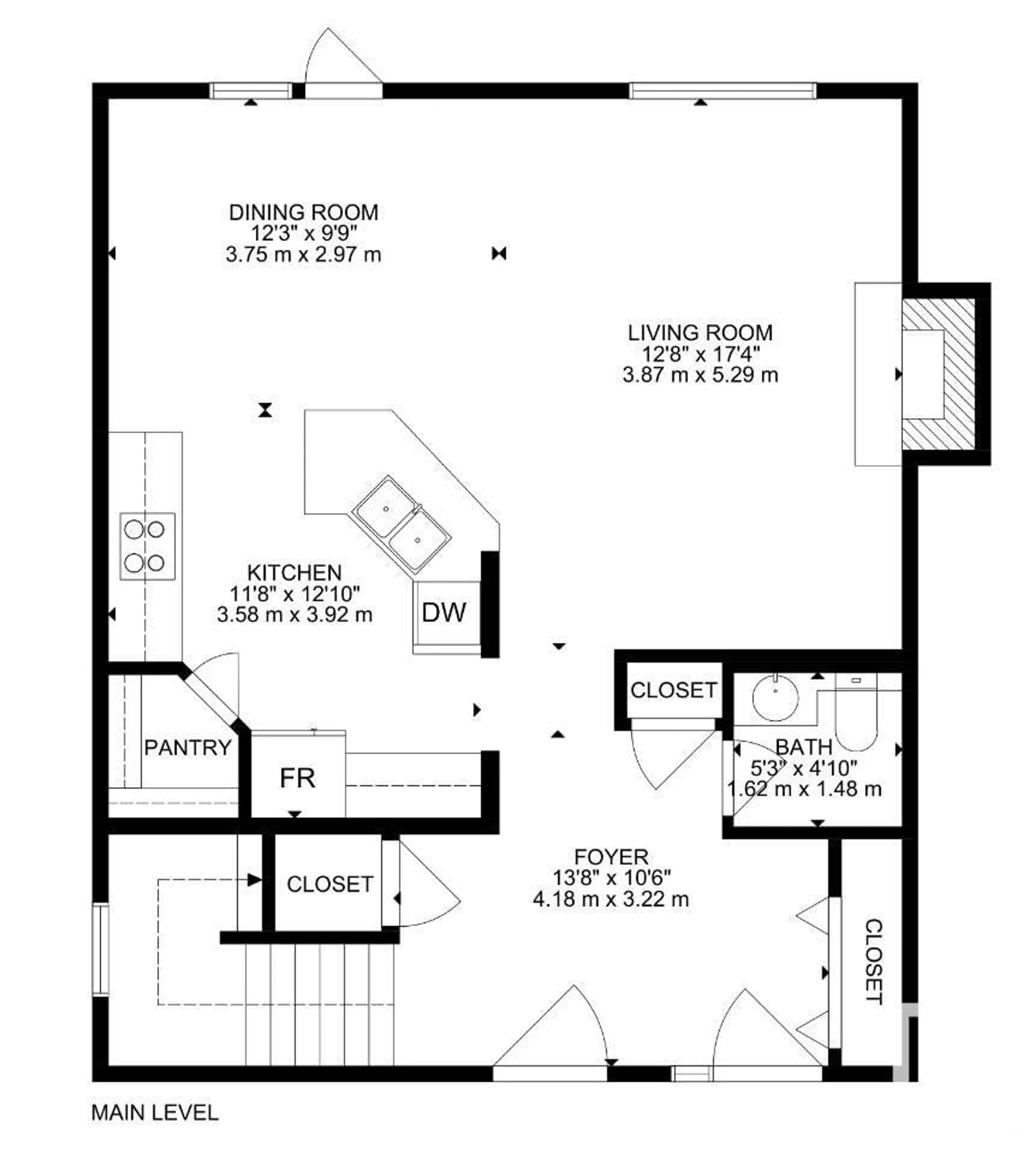 Floor plan for 427 Foxtail LI, Sherwood Park Alberta T8A3K1