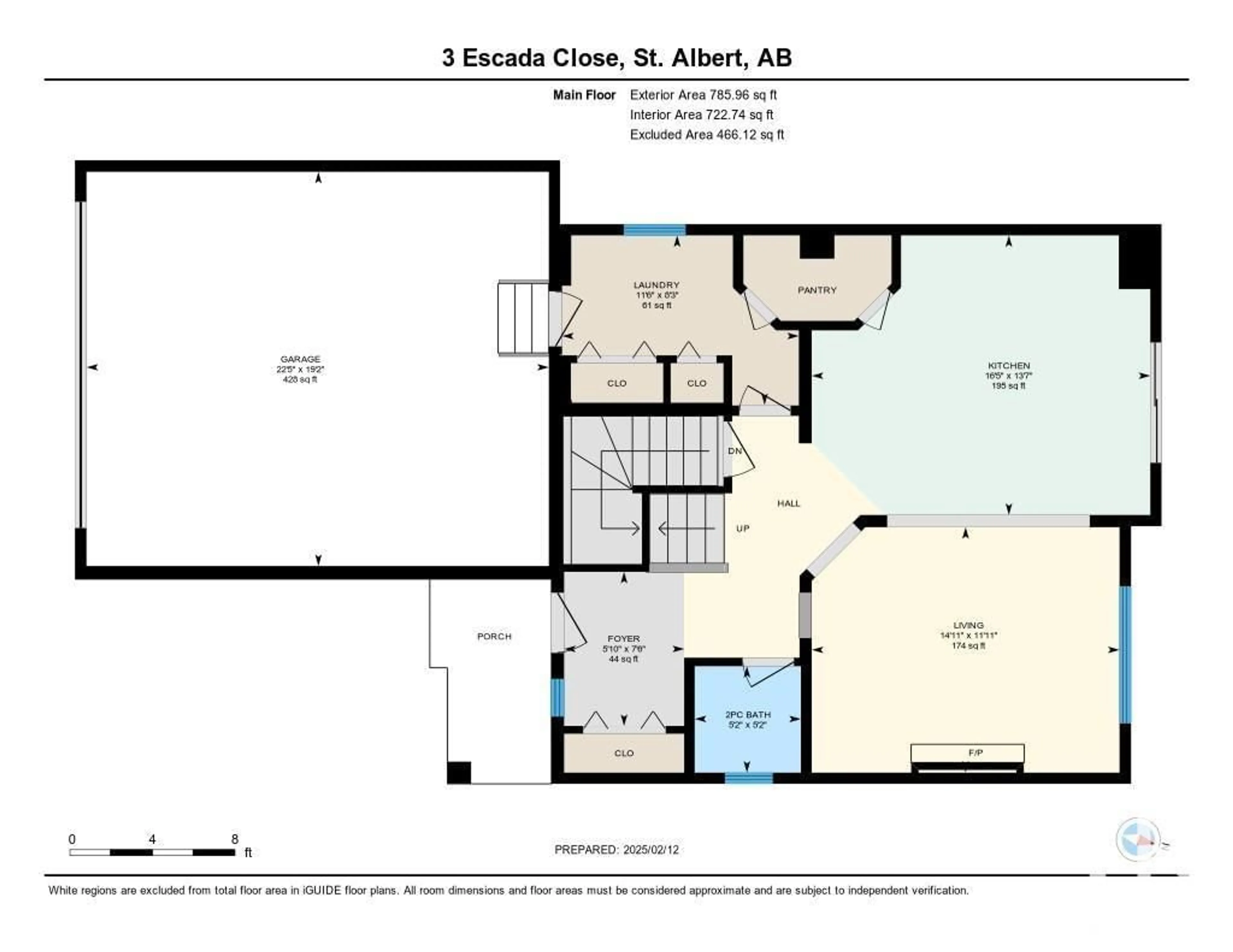 Floor plan for 3 ESCADA CL, St. Albert Alberta T8N6X5