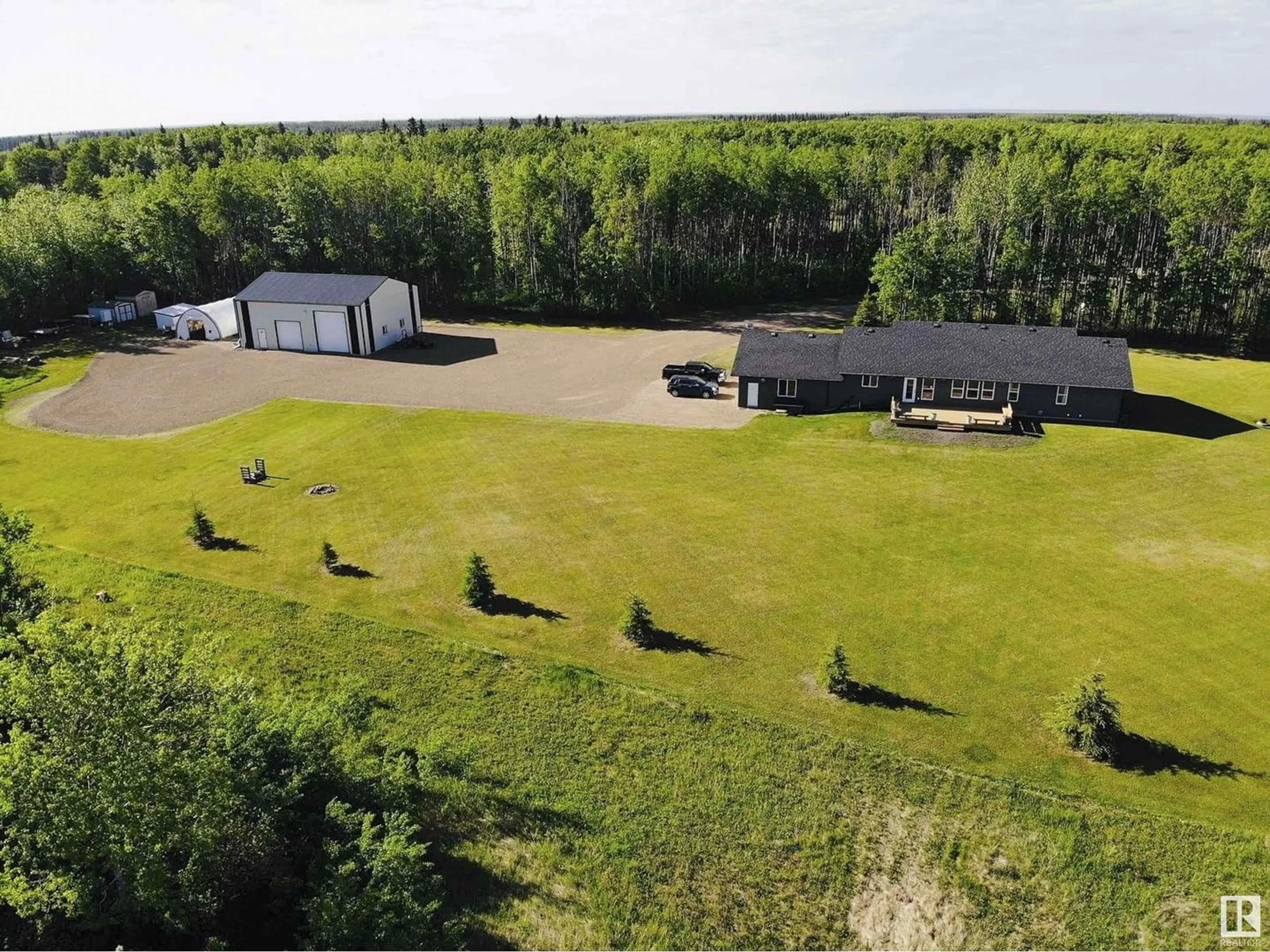 A pic from outside/outdoor area/front of a property/back of a property/a pic from drone, building for 43420 Twp Rd 630, Rural Bonnyville M.D. Alberta T9M1P2