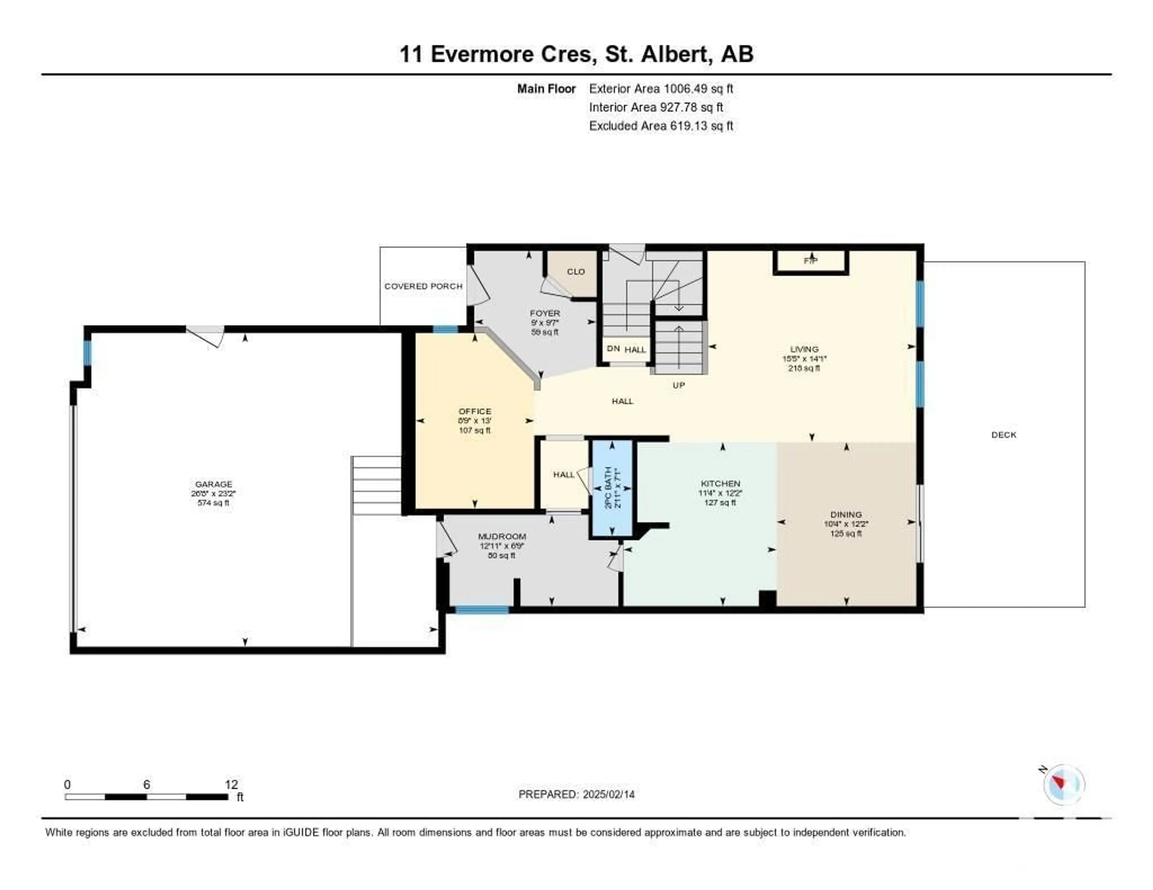 Floor plan for 11 EVERMORE CR, St. Albert Alberta T8N7W9