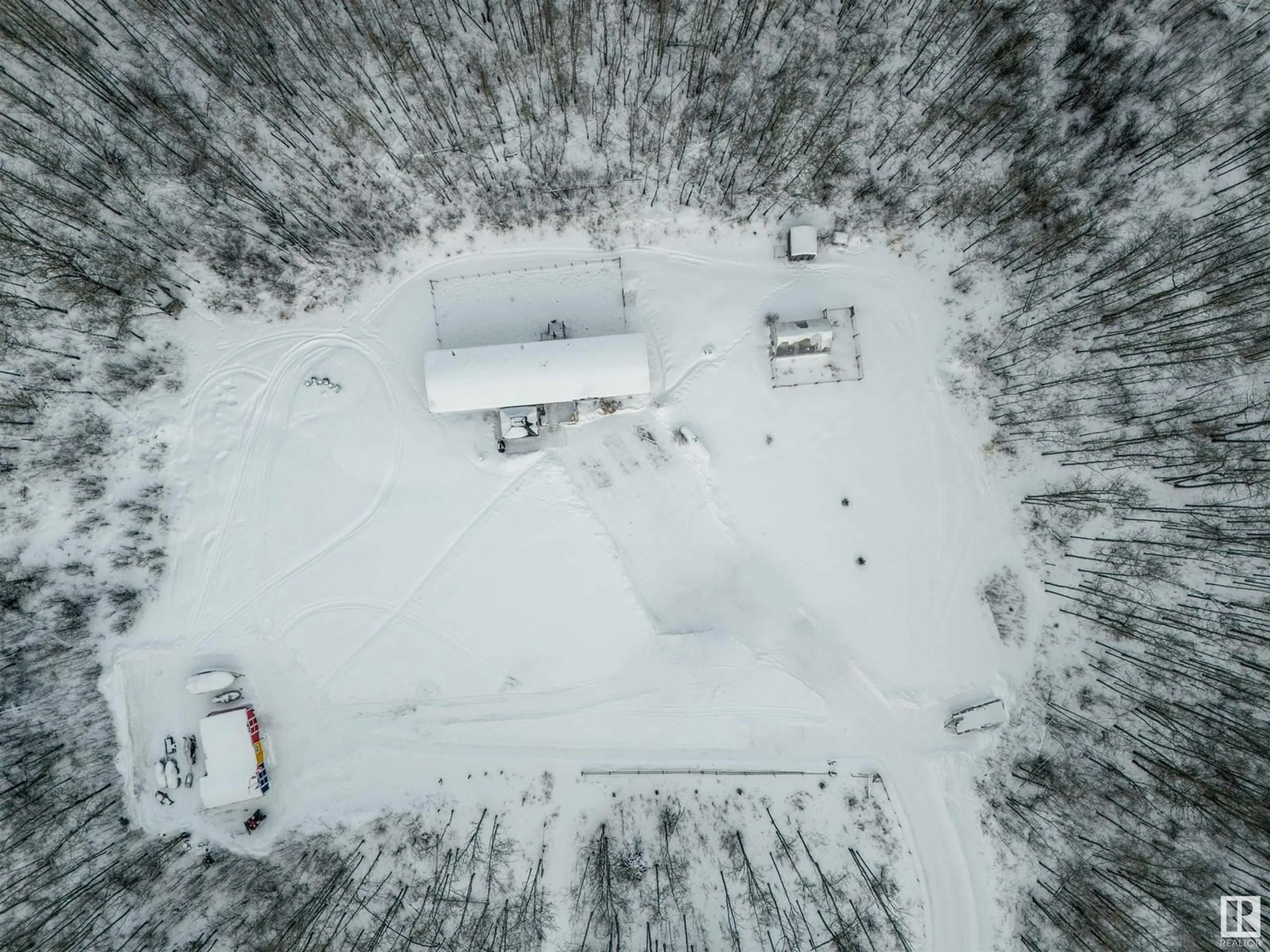 A pic from outside/outdoor area/front of a property/back of a property/a pic from drone, unknown for 62513 RGE RD 411, Rural Bonnyville M.D. Alberta T9M1P1