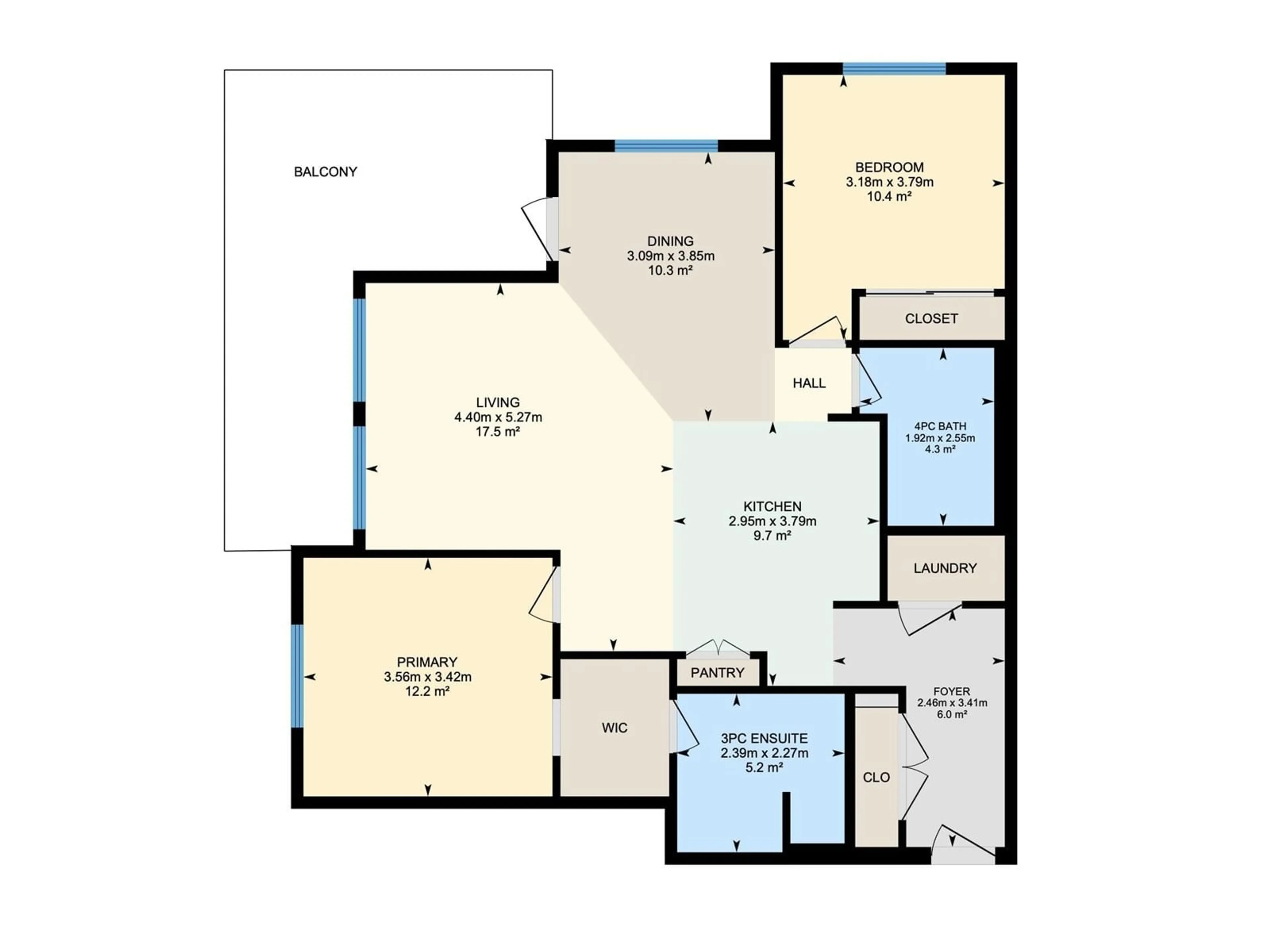 Floor plan for #402 1027 173 ST SW, Edmonton Alberta T6W3E4