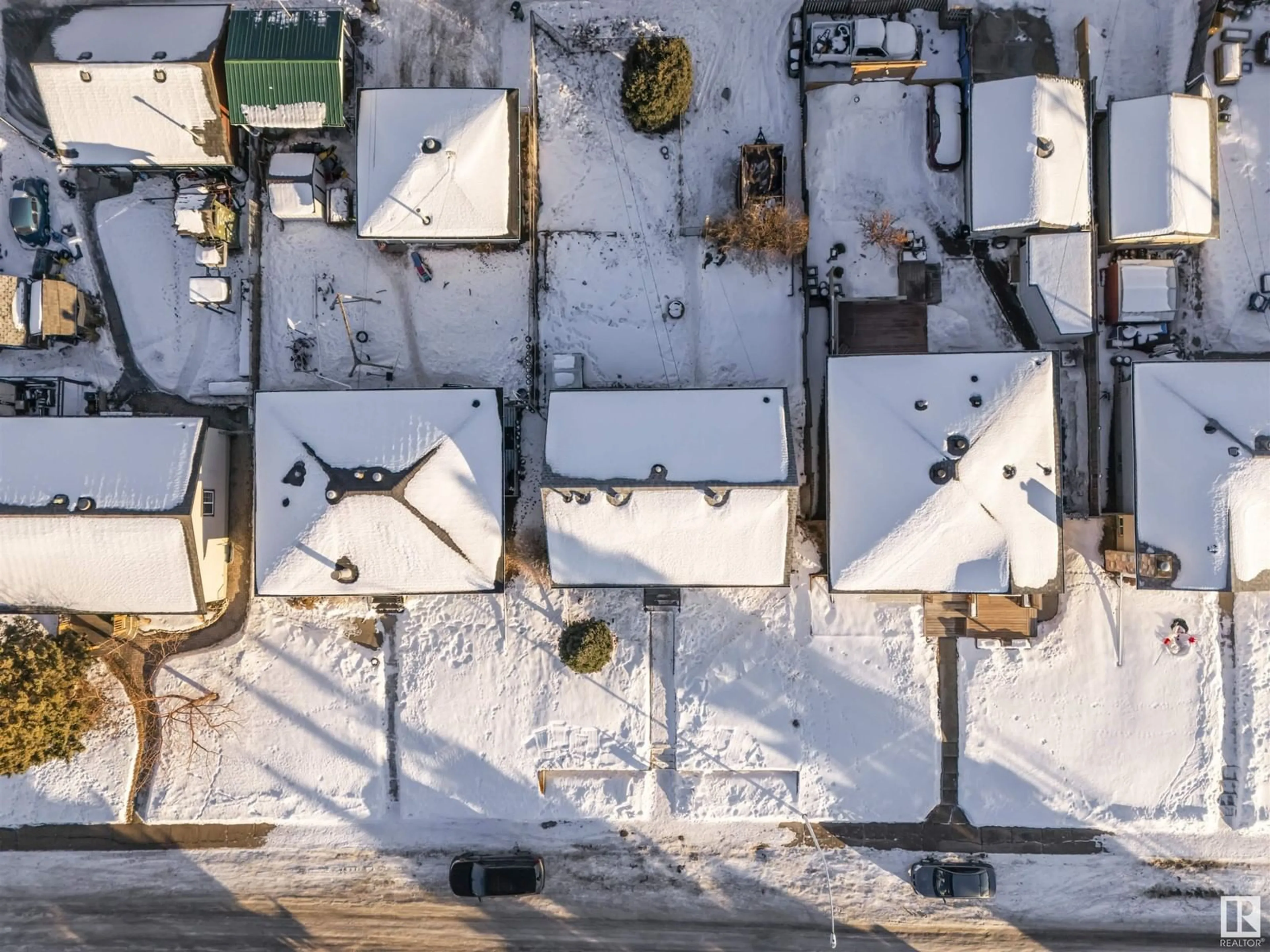 A pic from outside/outdoor area/front of a property/back of a property/a pic from drone, street for 9503 52 st NW, Edmonton Alberta T6B1G8