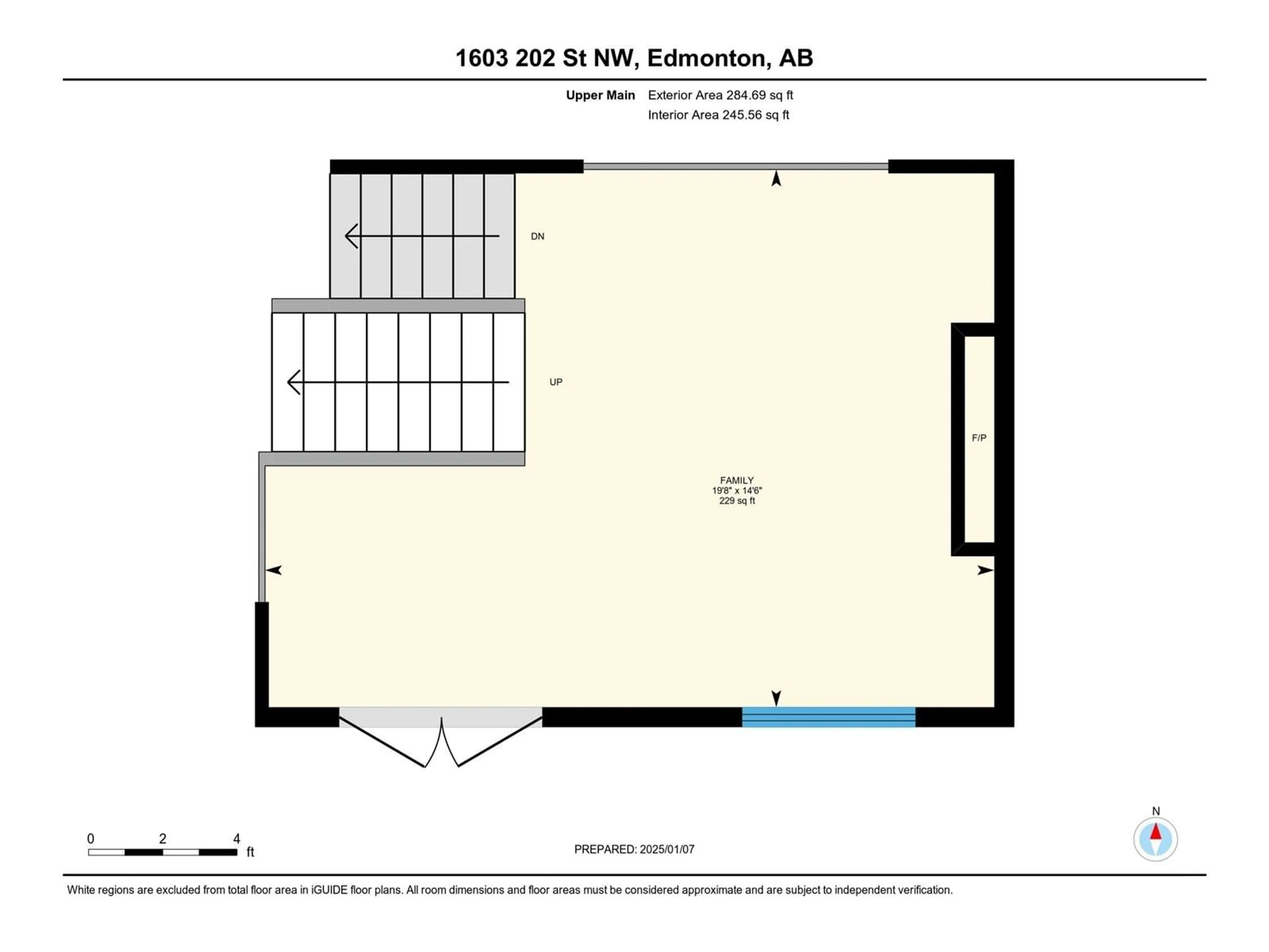 Floor plan for 1603 202 ST NW, Edmonton Alberta T6M1K6