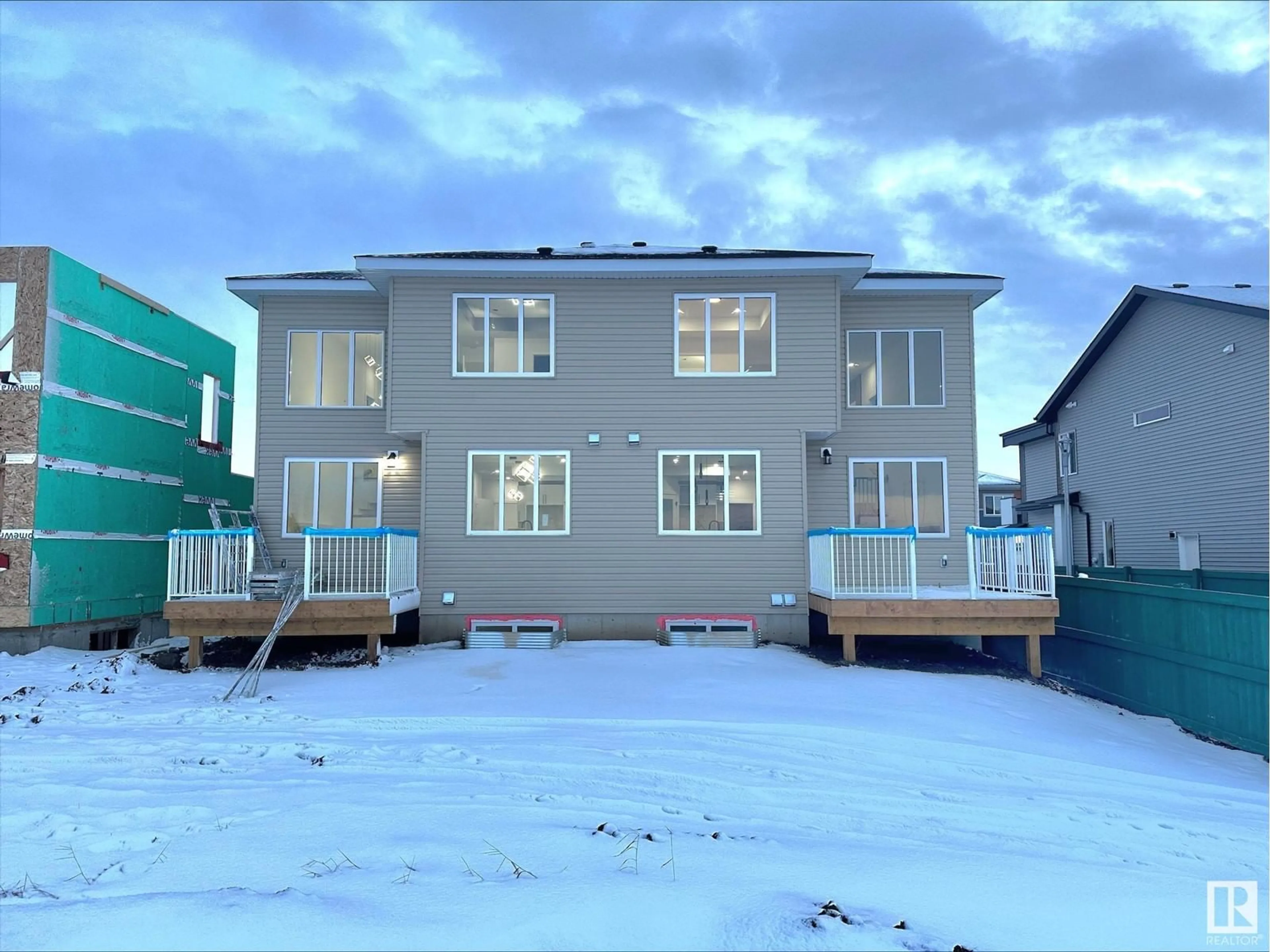 A pic from outside/outdoor area/front of a property/back of a property/a pic from drone, building for 1918 155 AV NW, Edmonton Alberta T5Y4H8