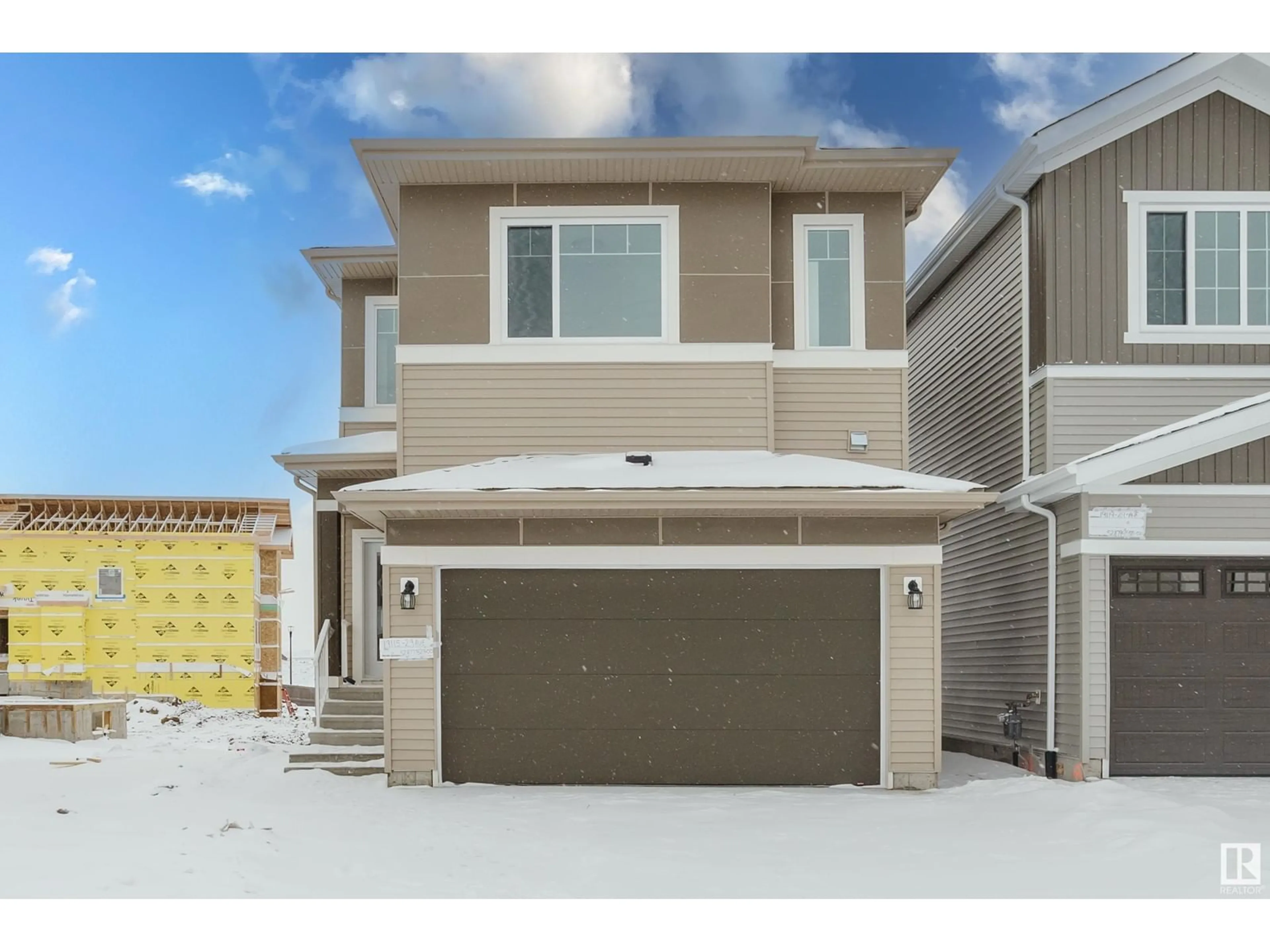 Home with vinyl exterior material, street for 19115 29 AV NW, Edmonton Alberta T6M3B5