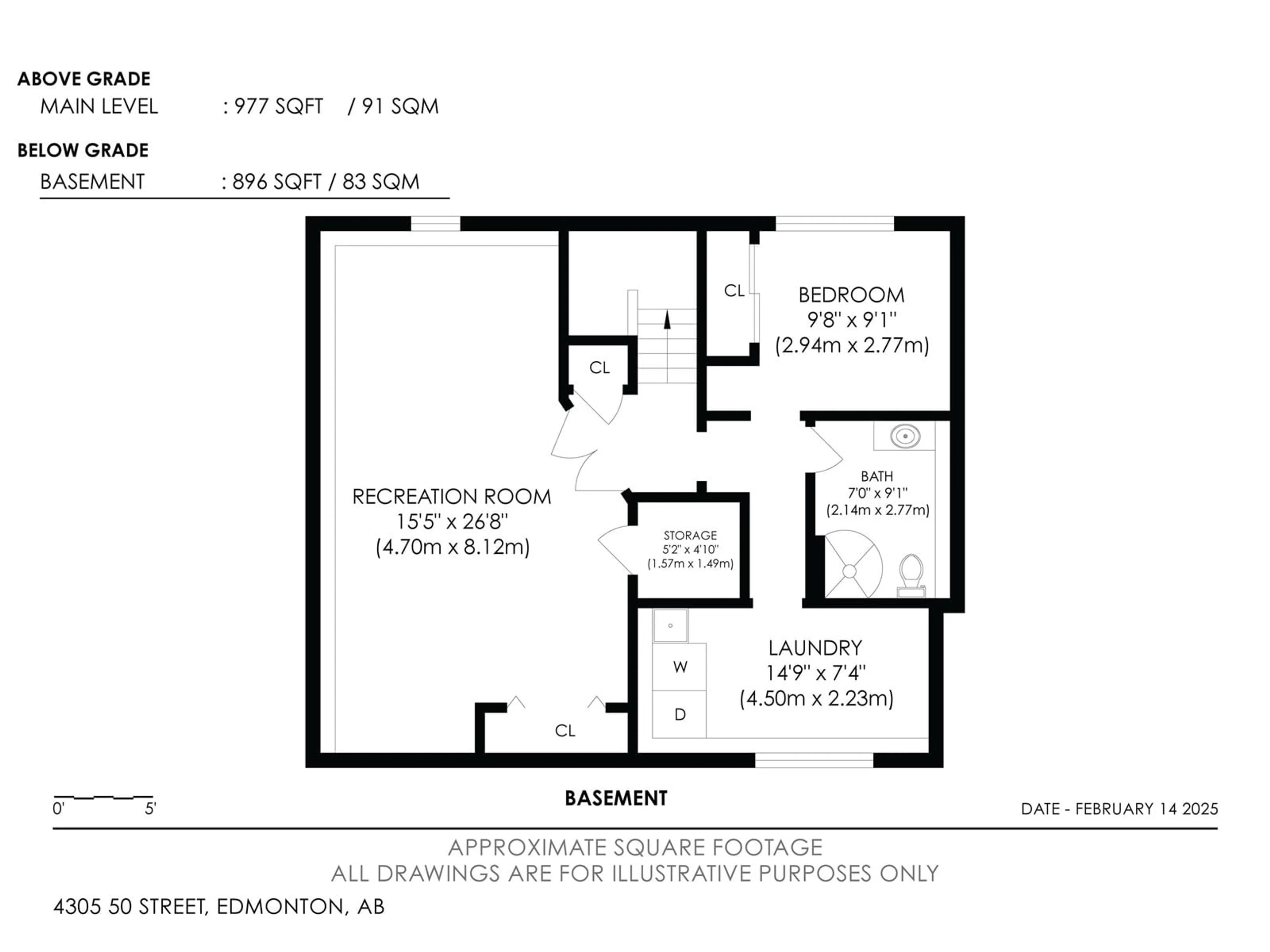 Floor plan for 4305 50 ST, Gibbons Alberta T0A1N0