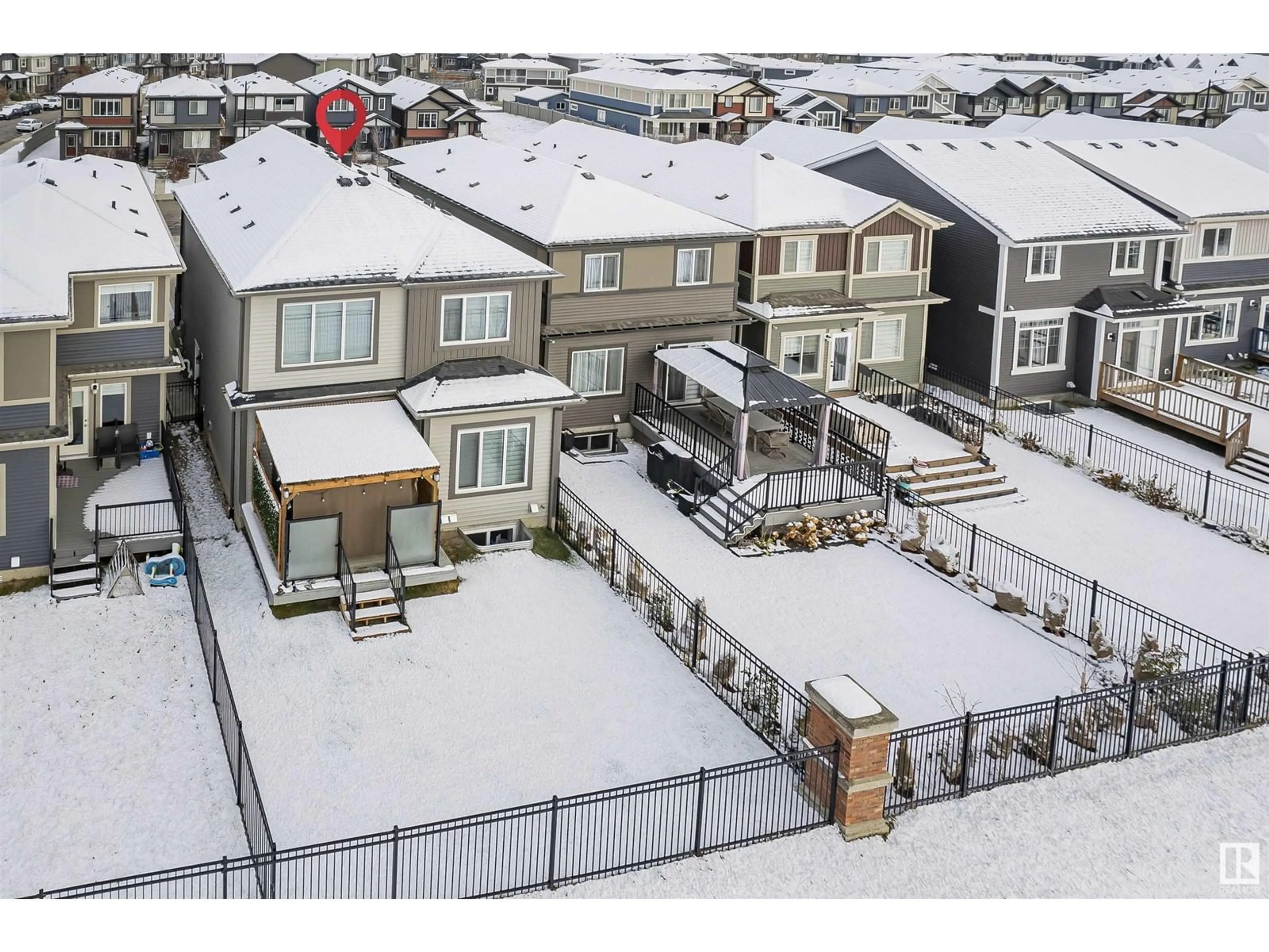 A pic from outside/outdoor area/front of a property/back of a property/a pic from drone, street for 8632 223 Street NW NW, Edmonton Alberta T5T7L6