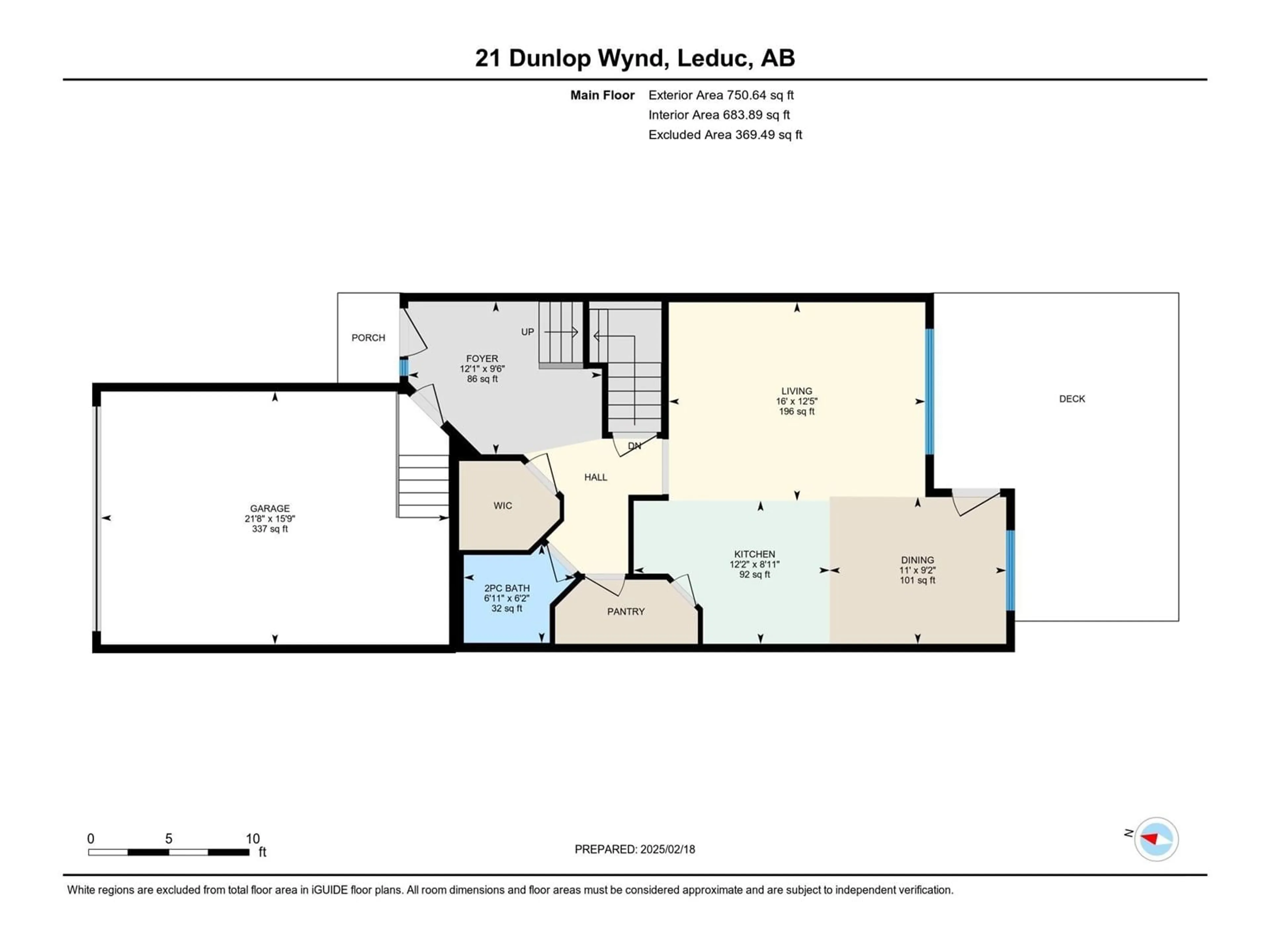 Floor plan for 21 DUNLOP WD, Leduc Alberta T9E0N2