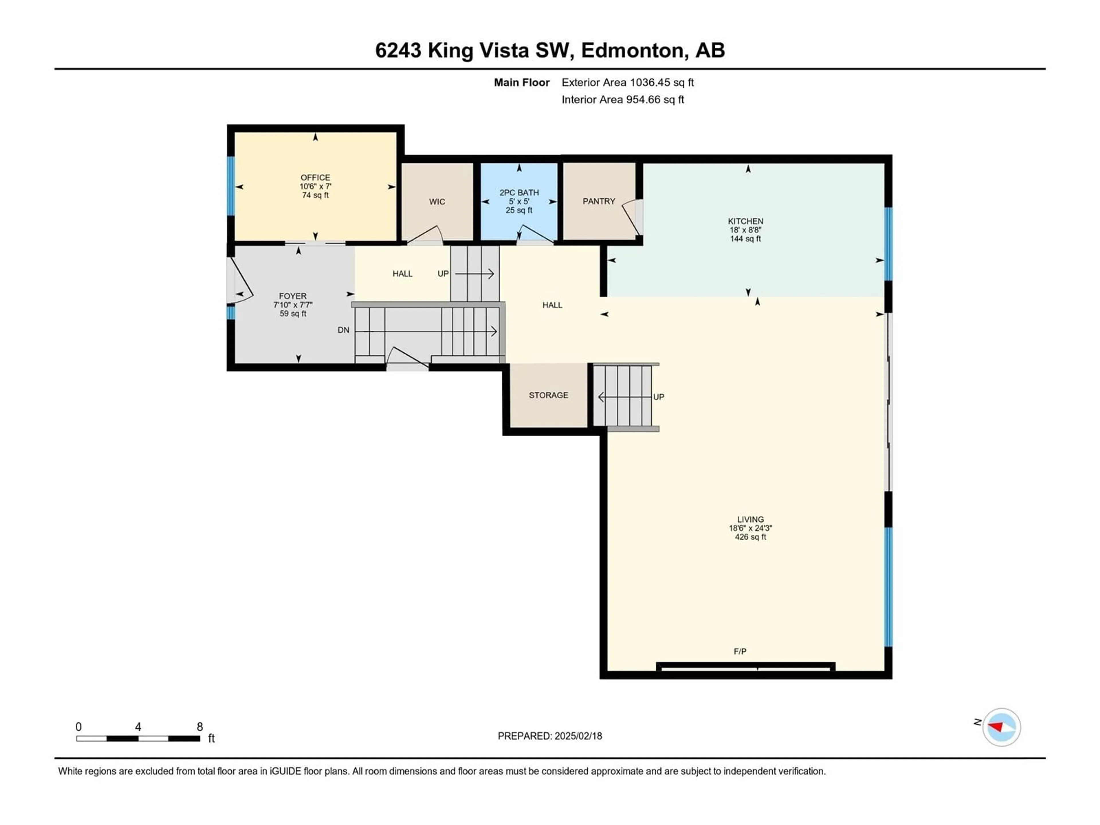 Floor plan for 6243 King Vista SW, Edmonton Alberta T6W3Z8