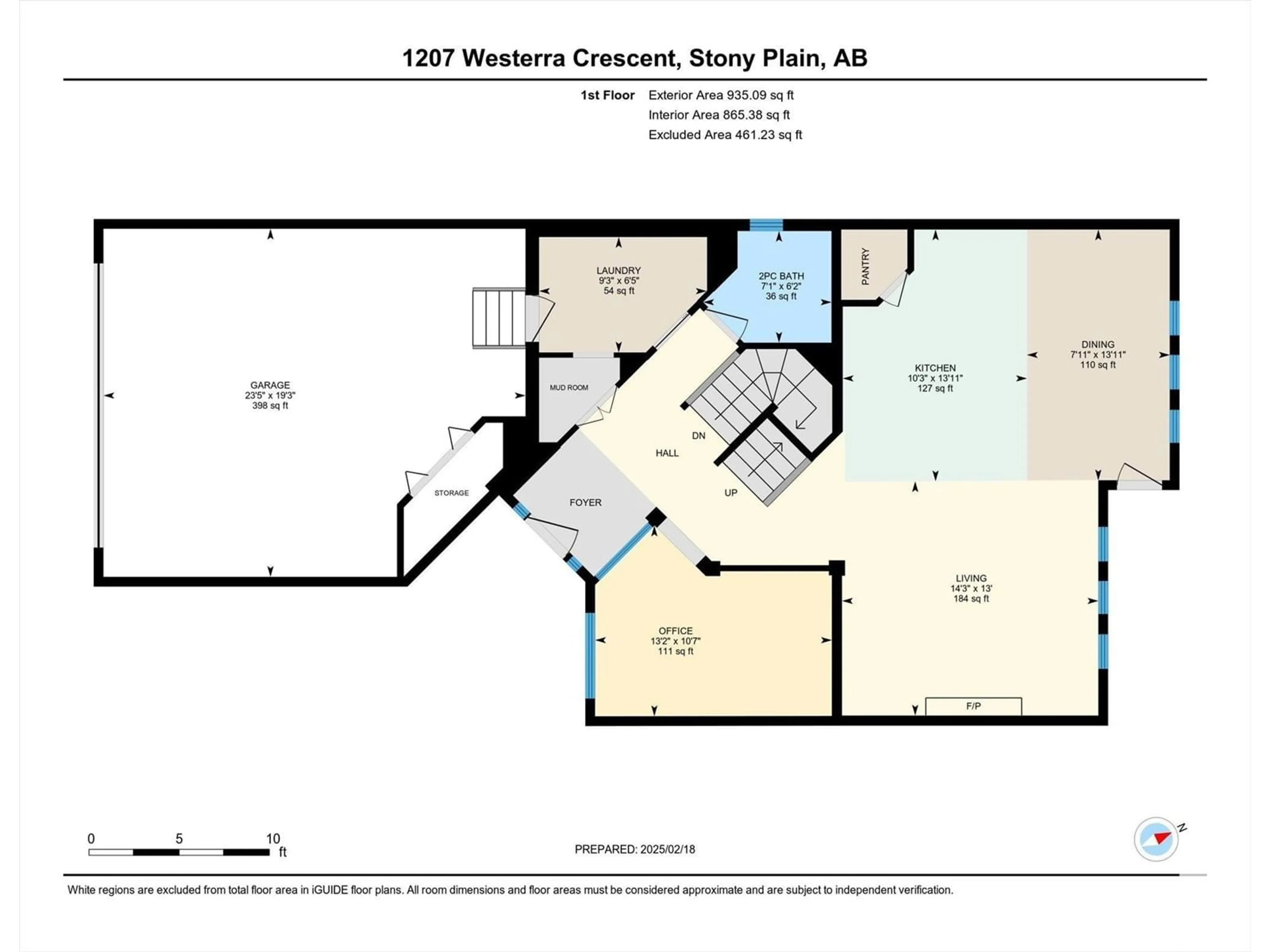 Floor plan for 1207 WESTERRA CR, Stony Plain Alberta T7Z0B2