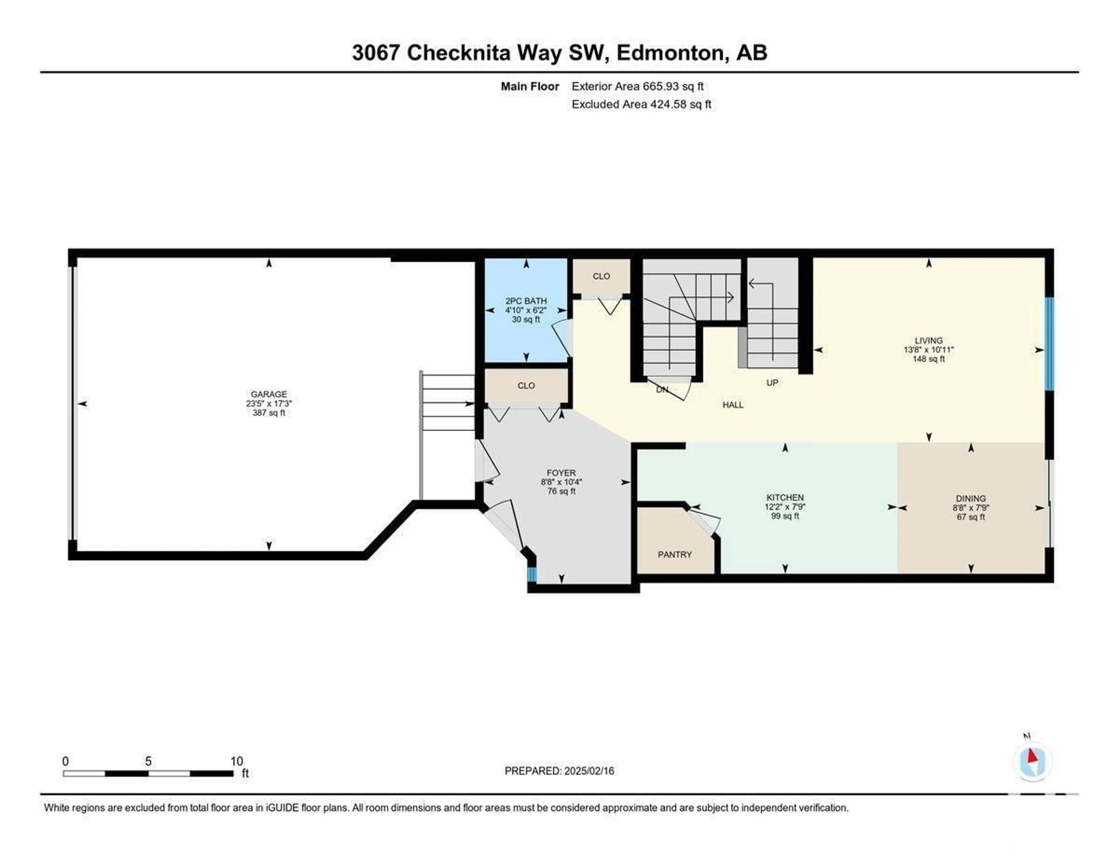 Floor plan for 3067 CHECKNITA WY SW, Edmonton Alberta T6W3X8