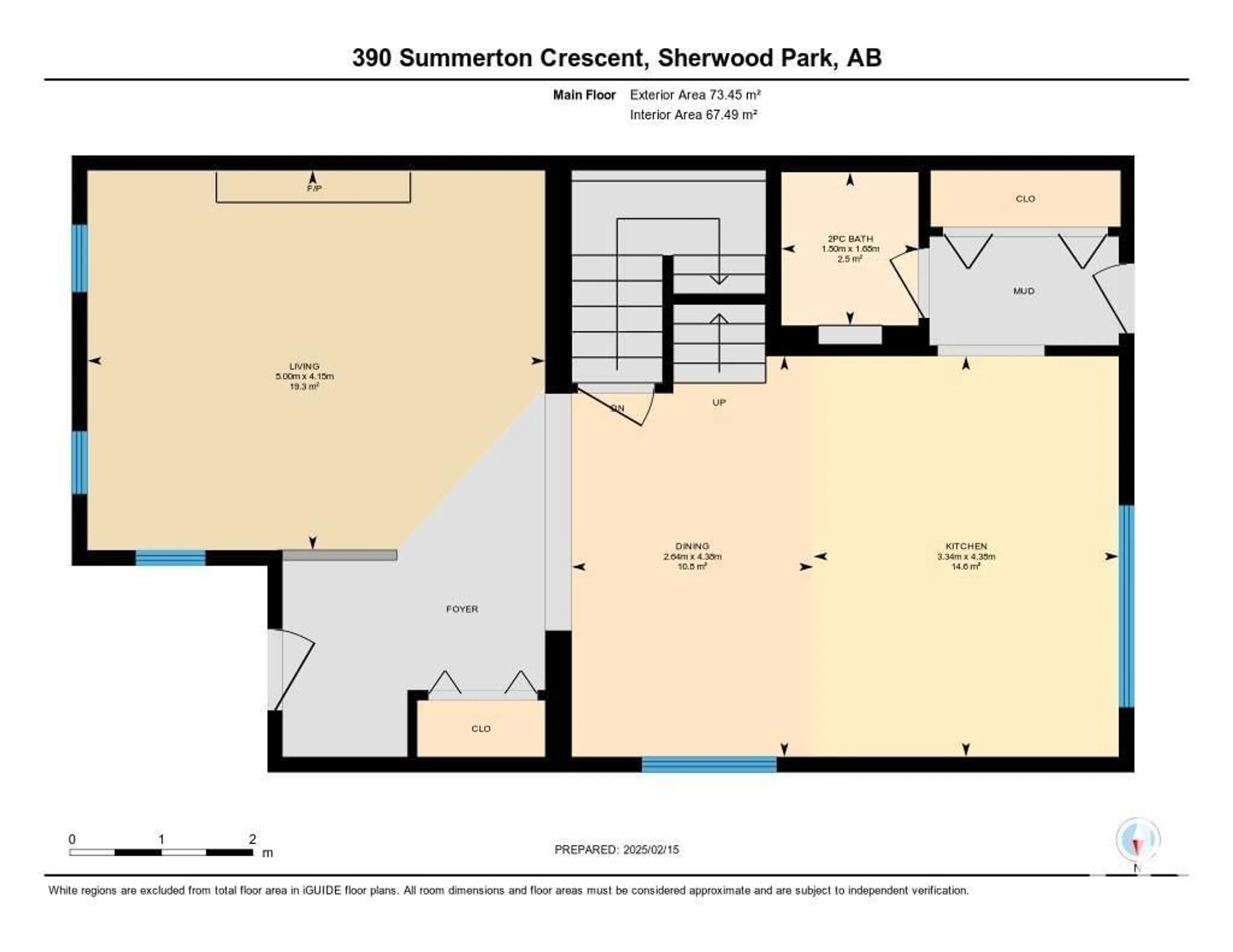 Floor plan for 390 SUMMERTON CR, Sherwood Park Alberta T8H2V3