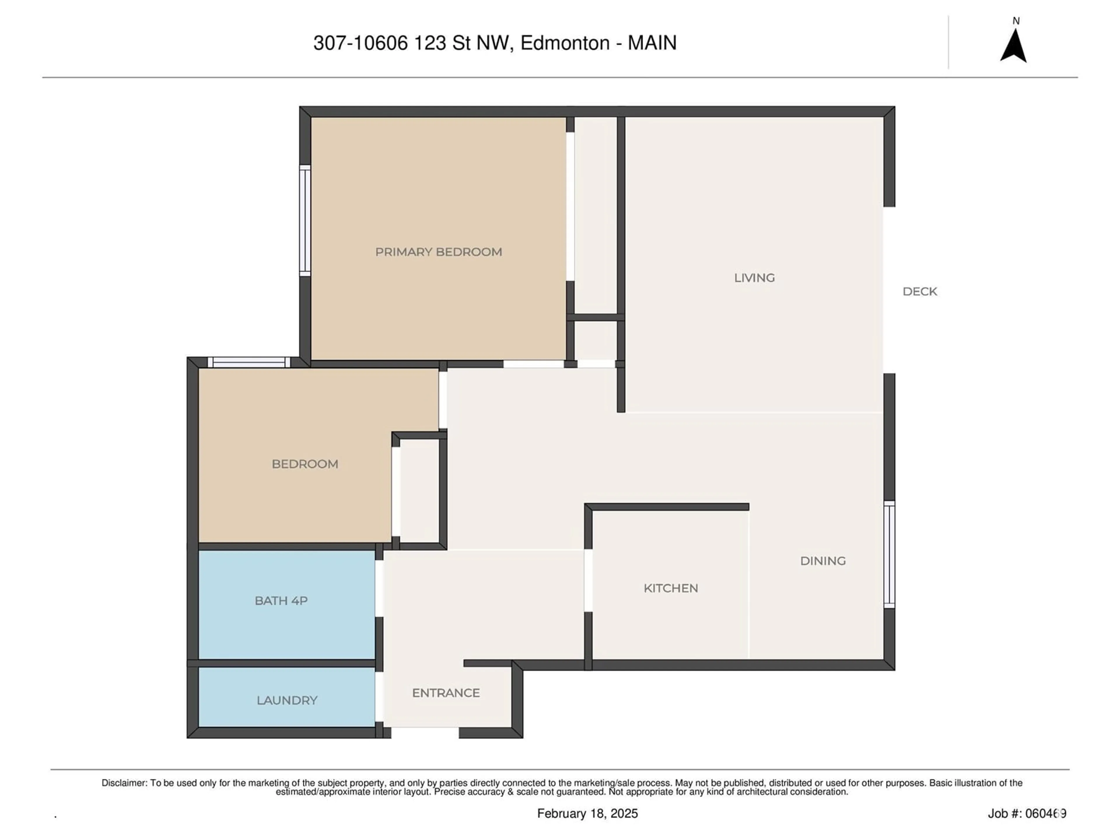 Floor plan for #307 10606 123 ST NW, Edmonton Alberta T5N1P2