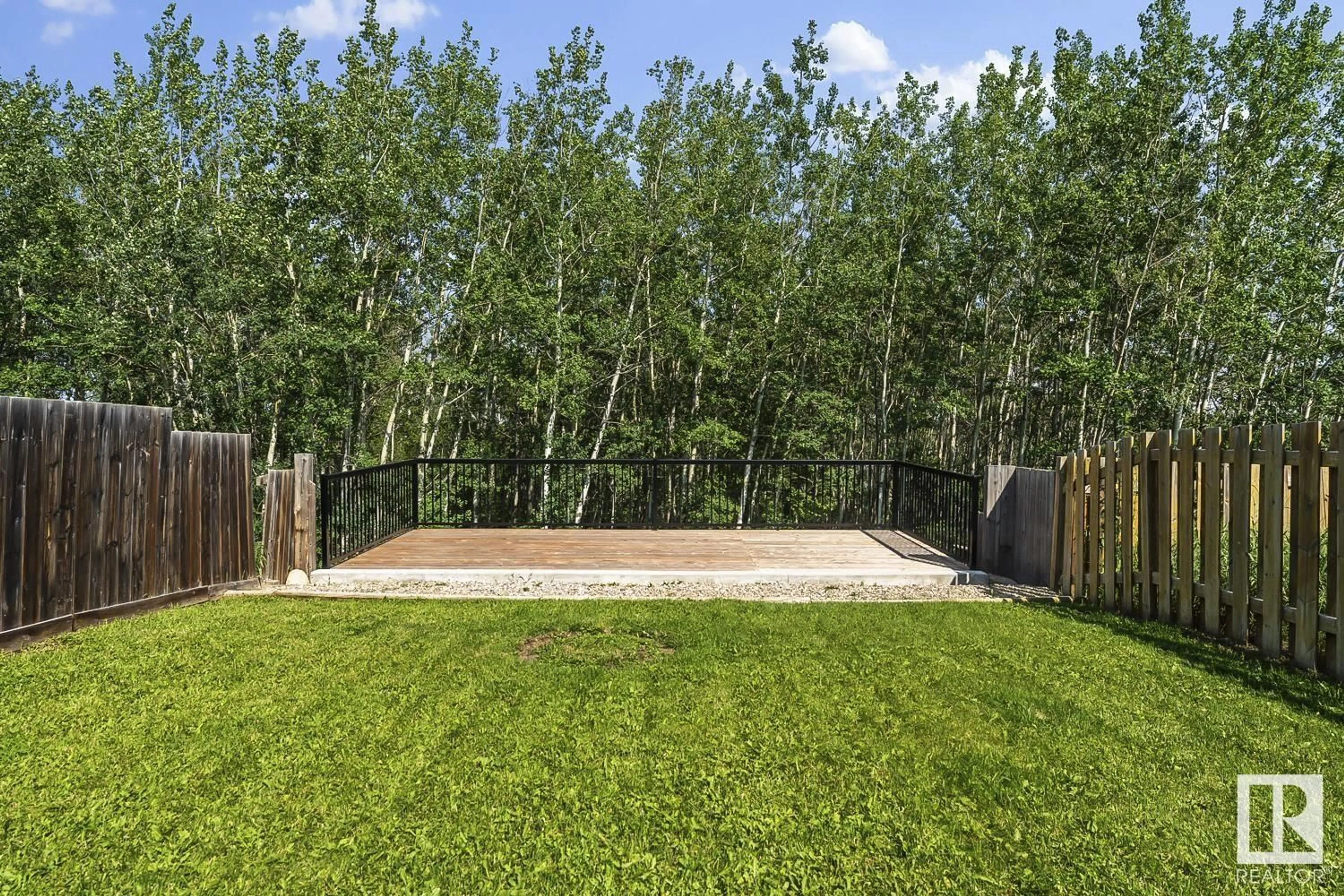 Patio, forest/trees view for 1208 13 ST, Cold Lake Alberta T9M2E3