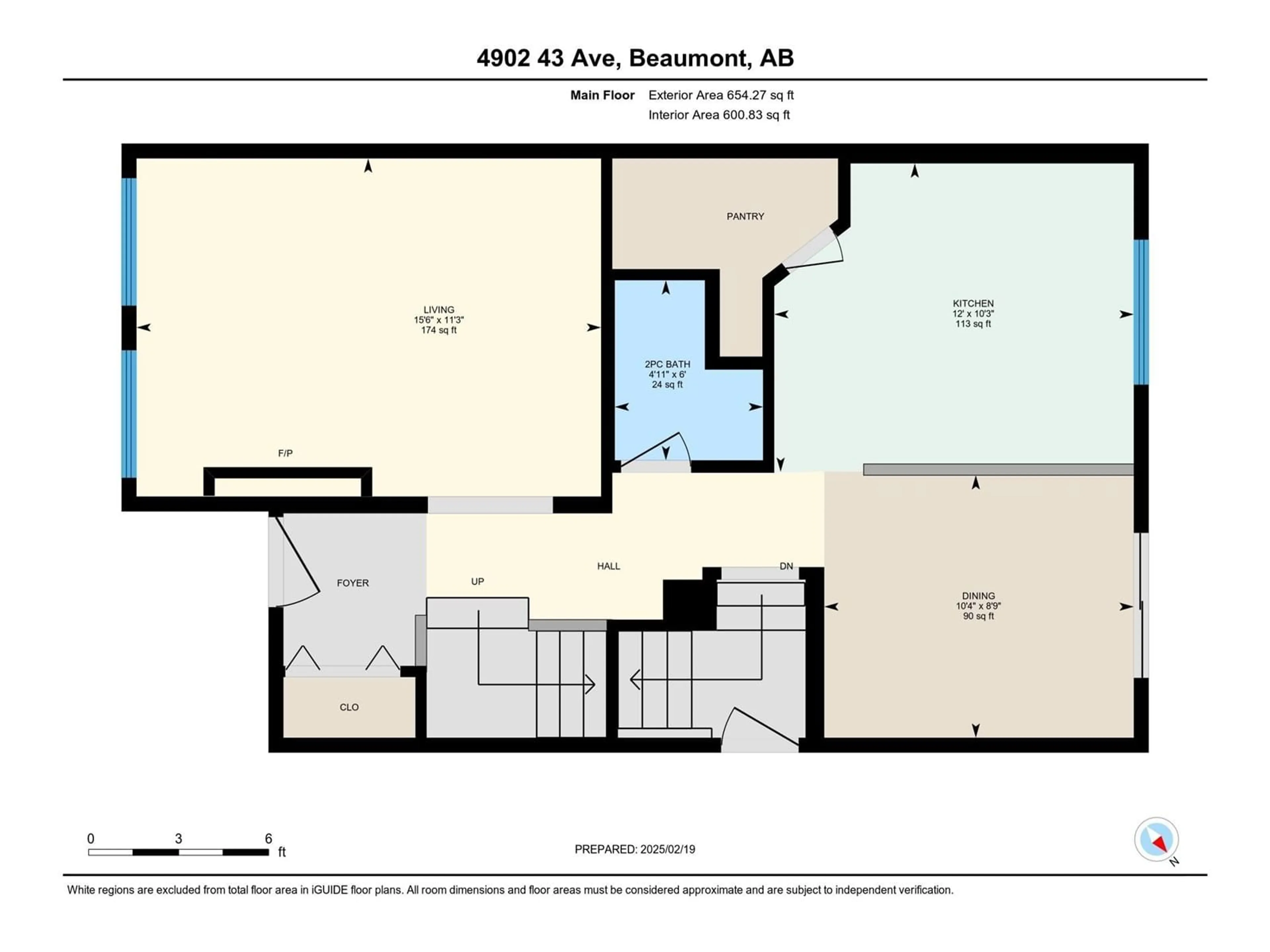 Floor plan for 4902 43 AV, Beaumont Alberta T4X1E8