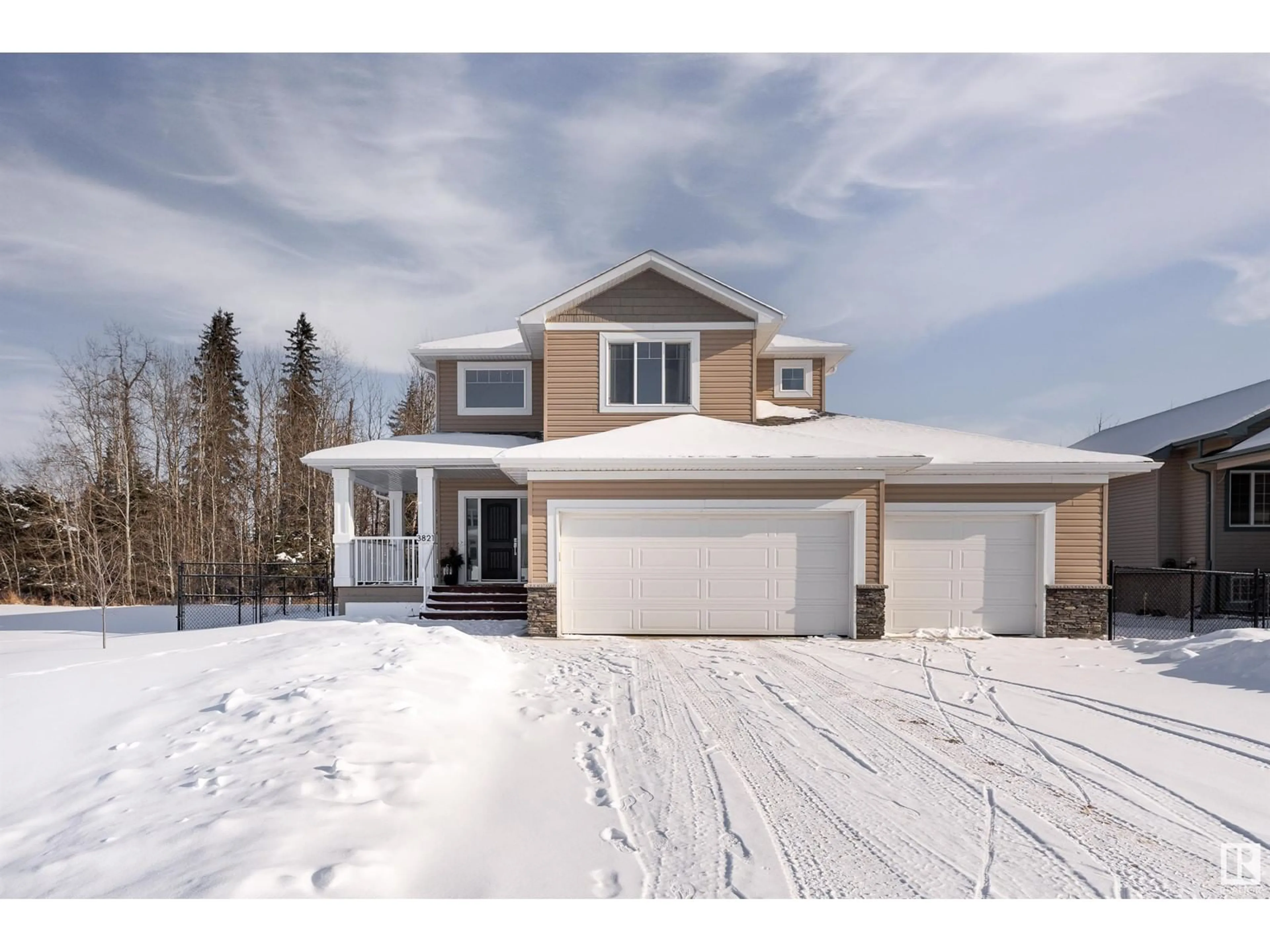 Home with vinyl exterior material, street for 3821 47 ST, Gibbons Alberta T0A1N0