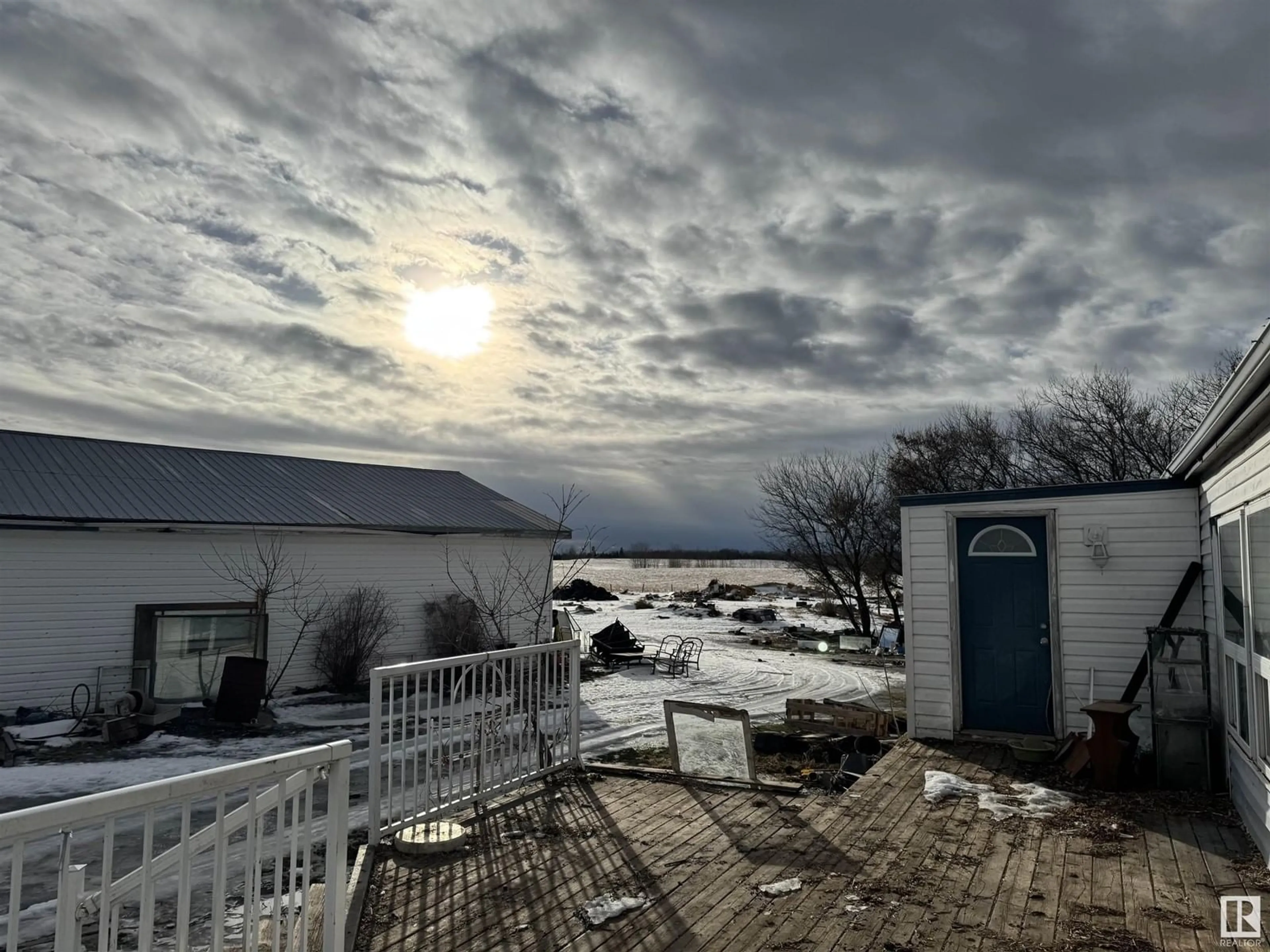 A pic from outside/outdoor area/front of a property/back of a property/a pic from drone, unknown for 5321 Twp Rd 501, Rural Brazeau County Alberta T0C1W0