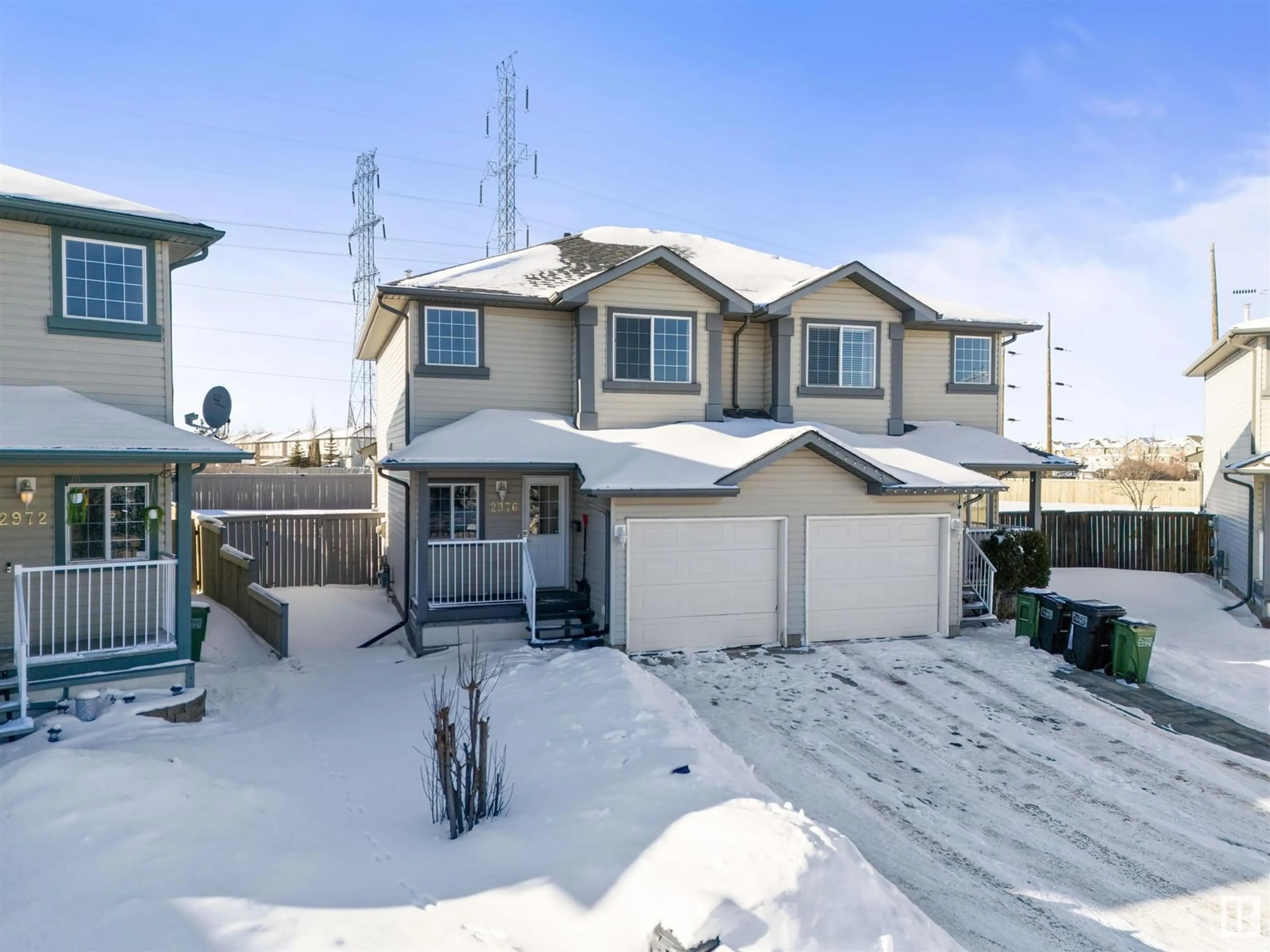 A pic from outside/outdoor area/front of a property/back of a property/a pic from drone, street for 2976 26 ST NW, Edmonton Alberta T6T2A1