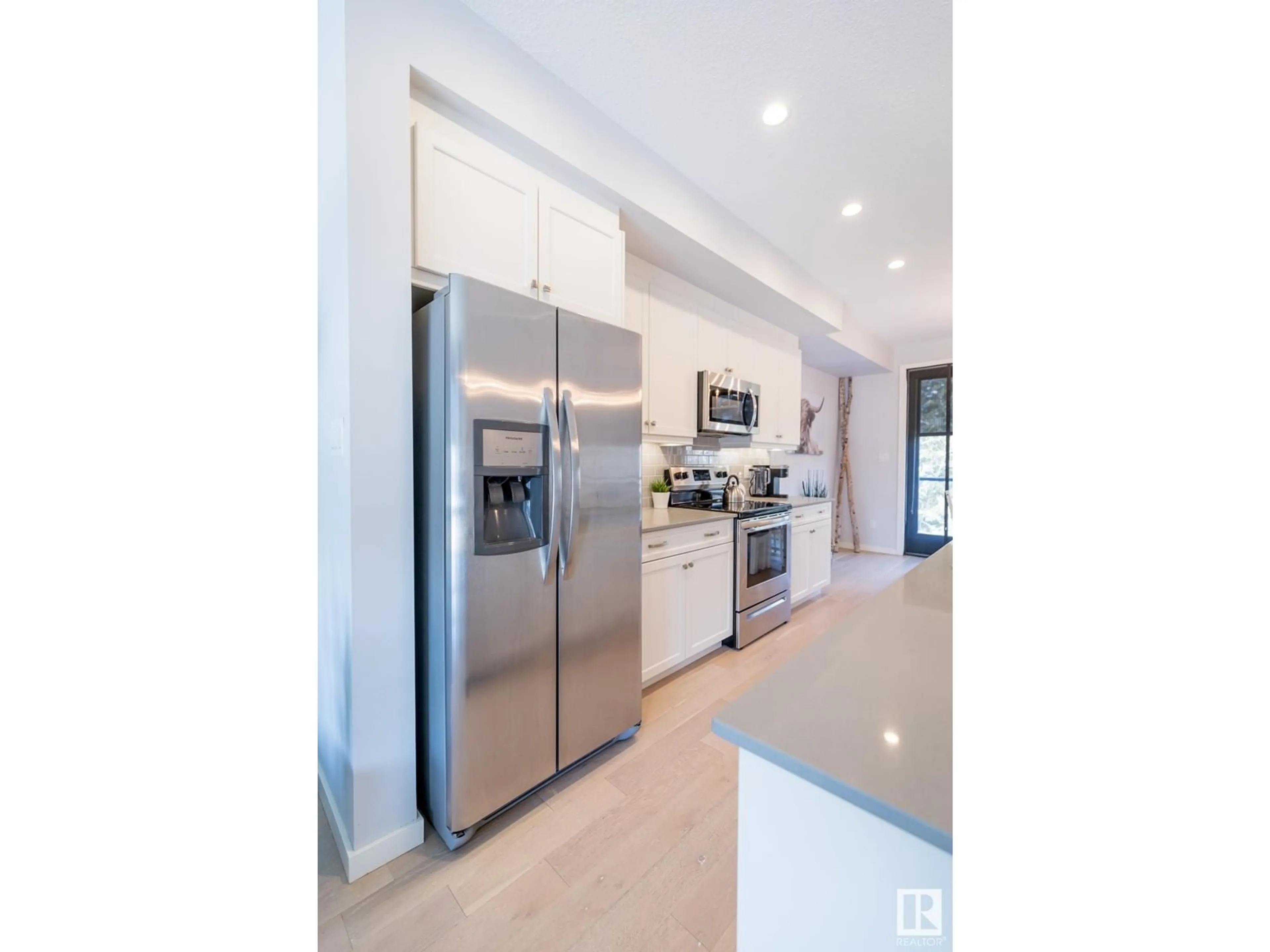 Contemporary kitchen, ceramic/tile floor for #6 1304 RUTHERFORD RD SW, Edmonton Alberta T6W1M1