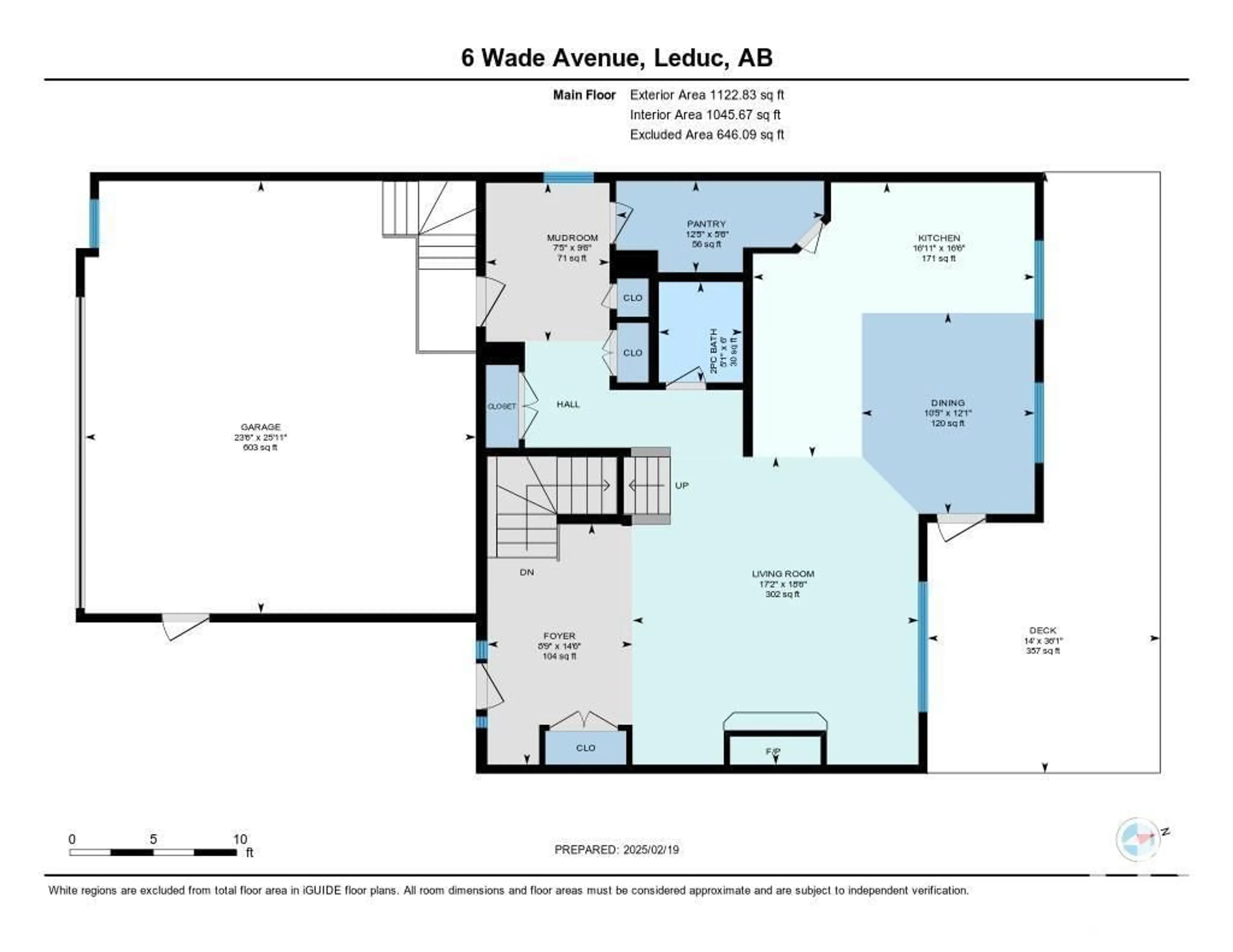 Floor plan for 6 WADE AV, Leduc Alberta T9E0N8