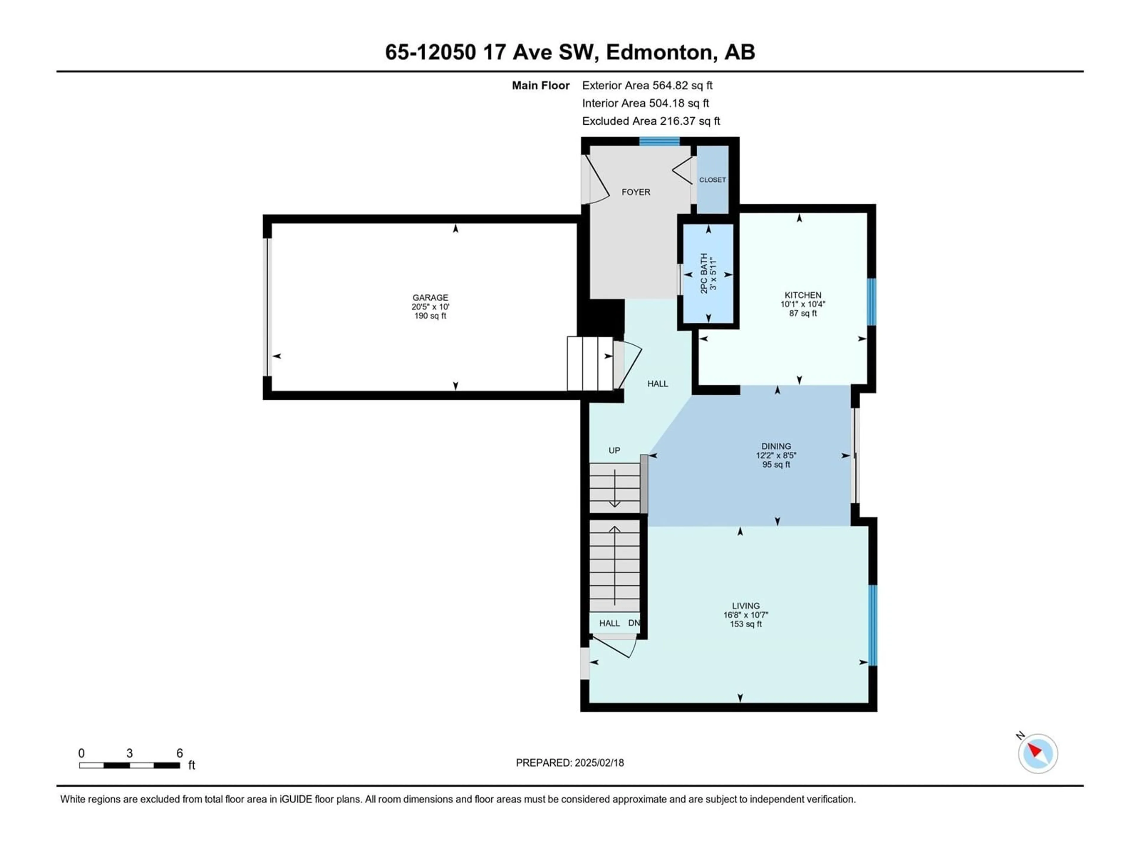 Floor plan for #65 12050 17 AV SW, Edmonton Alberta T6W1X4