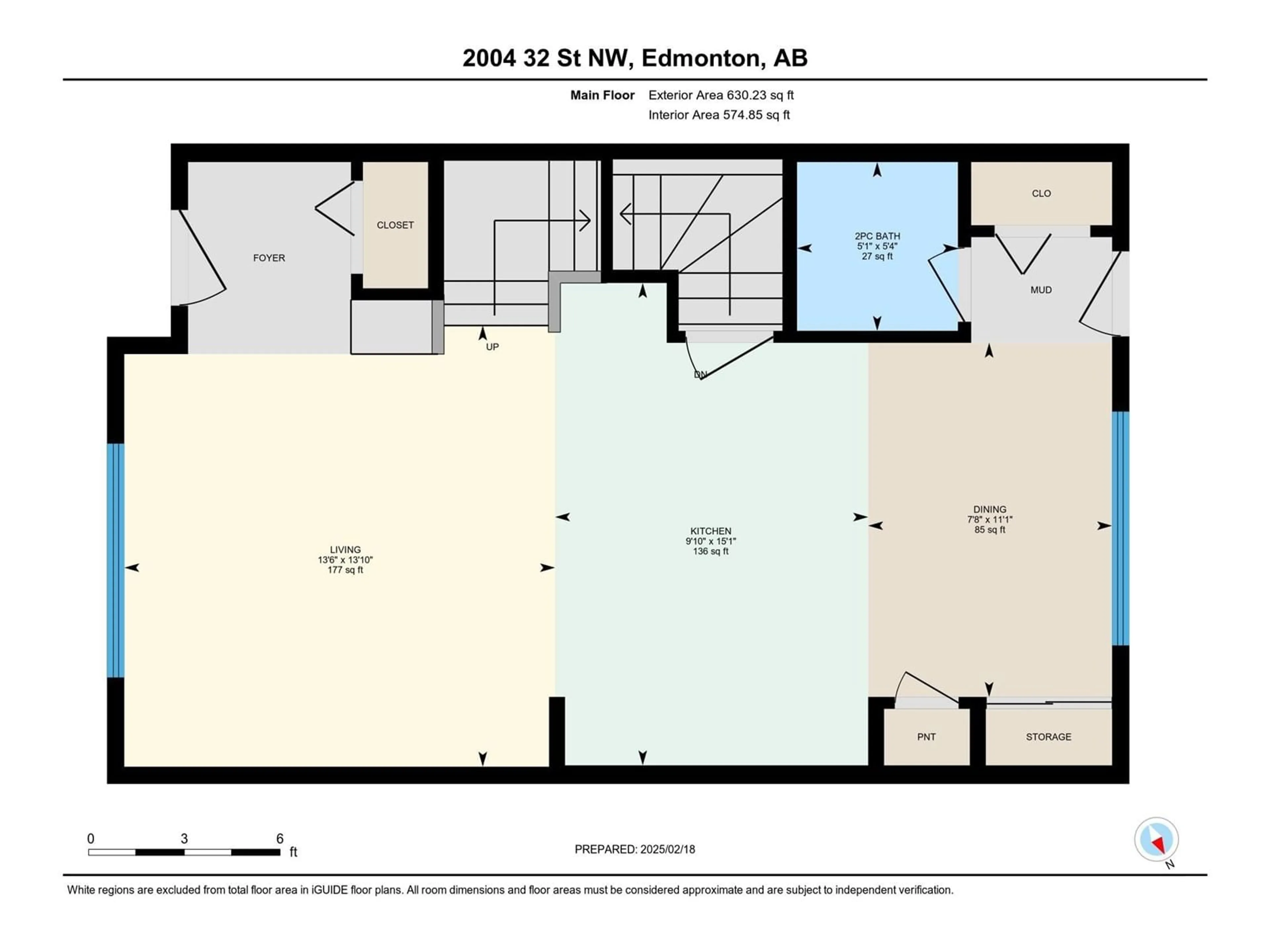 Floor plan for 2004 32 ST NW, Edmonton Alberta T6T0L8