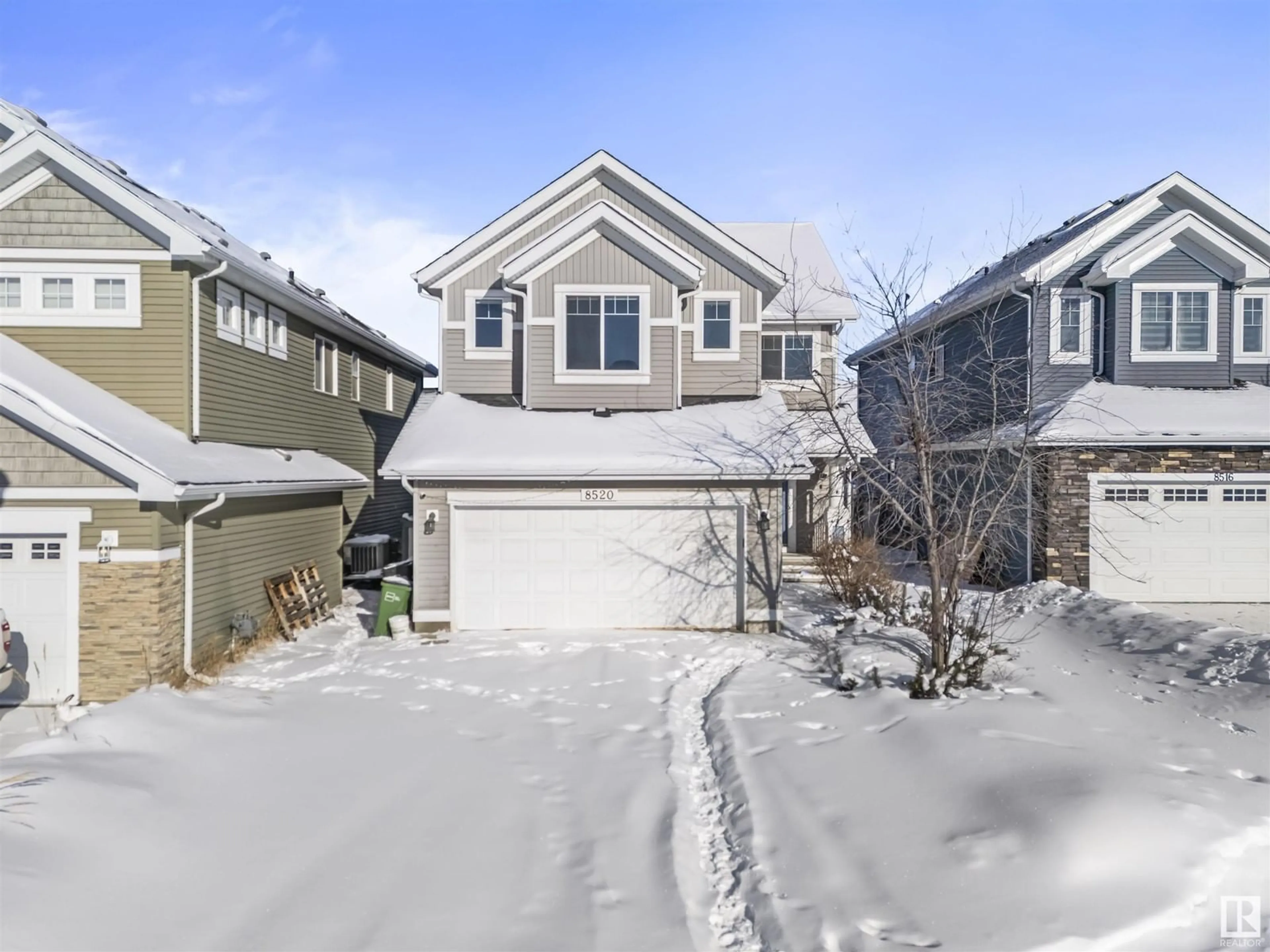 A pic from outside/outdoor area/front of a property/back of a property/a pic from drone, street for 8520 19 AV SW, Edmonton Alberta T6X0R6