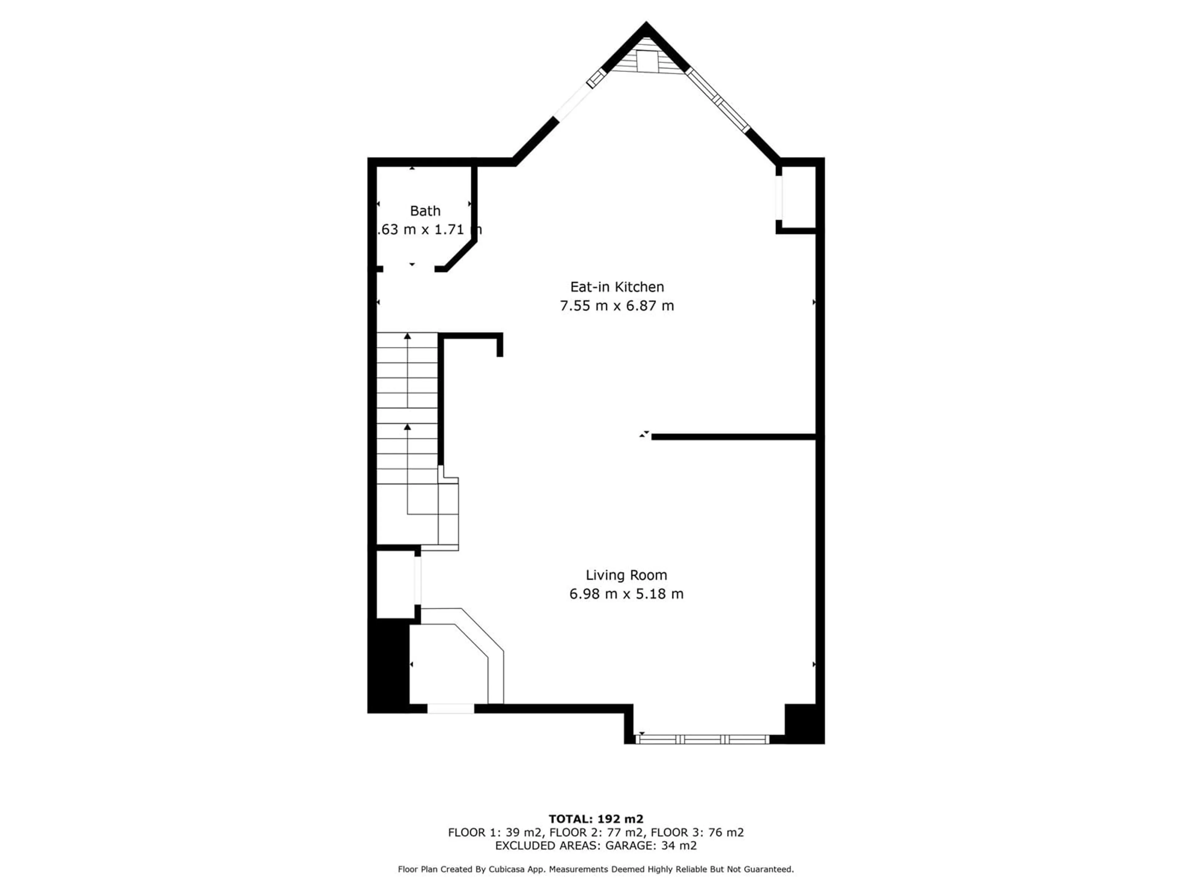 Floor plan for #53 8403 164 AV NW, Edmonton Alberta T5Z3Y2