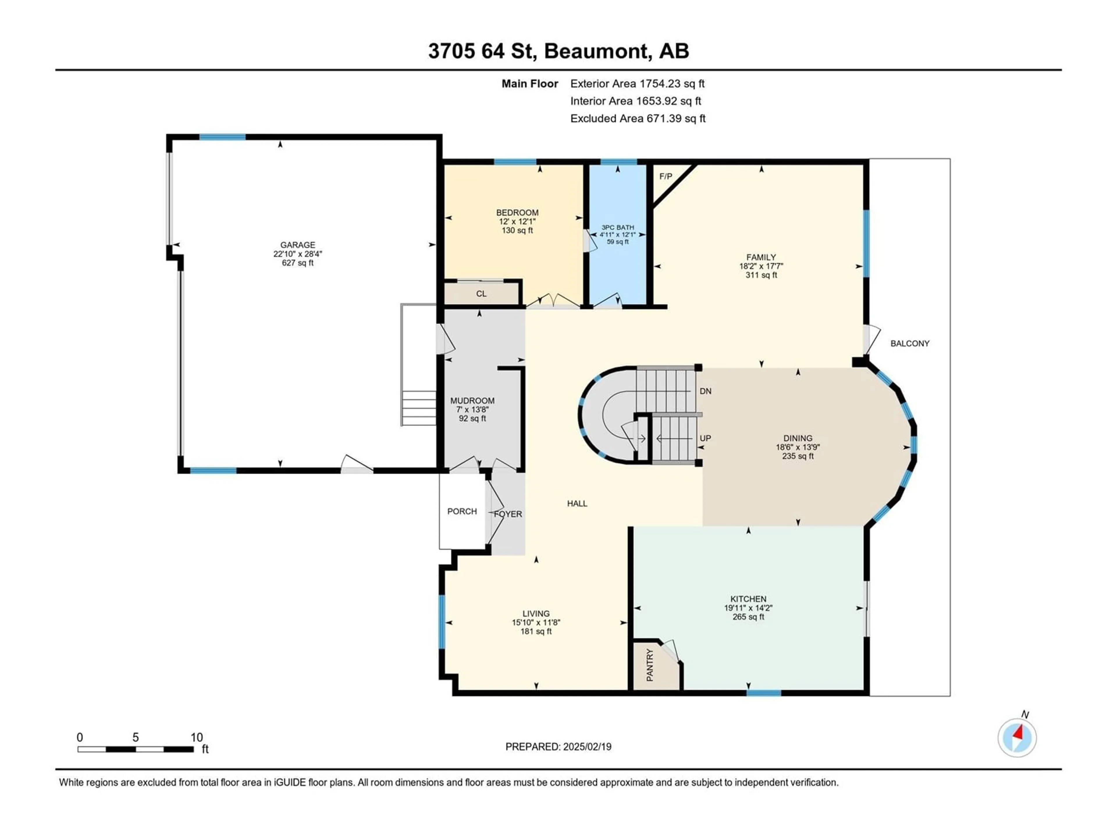 Floor plan for 3705 64 ST, Beaumont Alberta T4X0G4