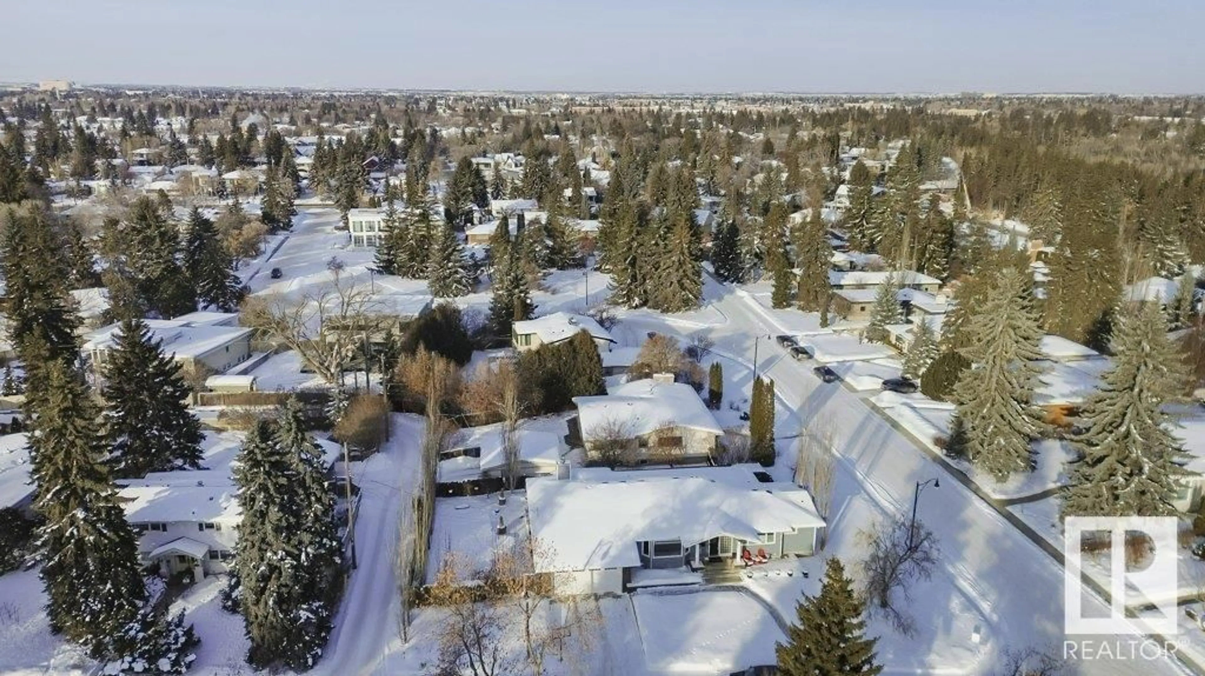 A pic from outside/outdoor area/front of a property/back of a property/a pic from drone, unknown for 9728 141 ST NW, Edmonton Alberta T5N2R2