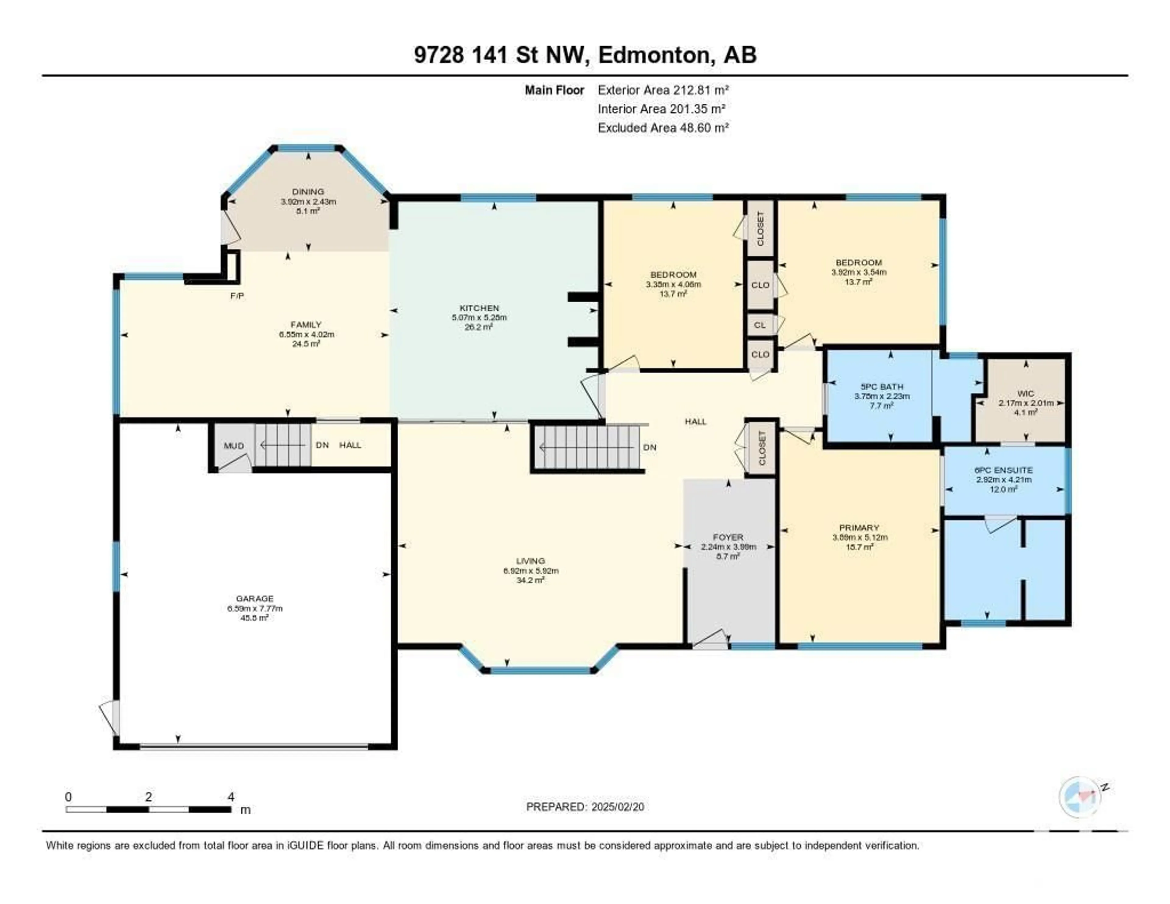 Floor plan for 9728 141 ST NW, Edmonton Alberta T5N2R2