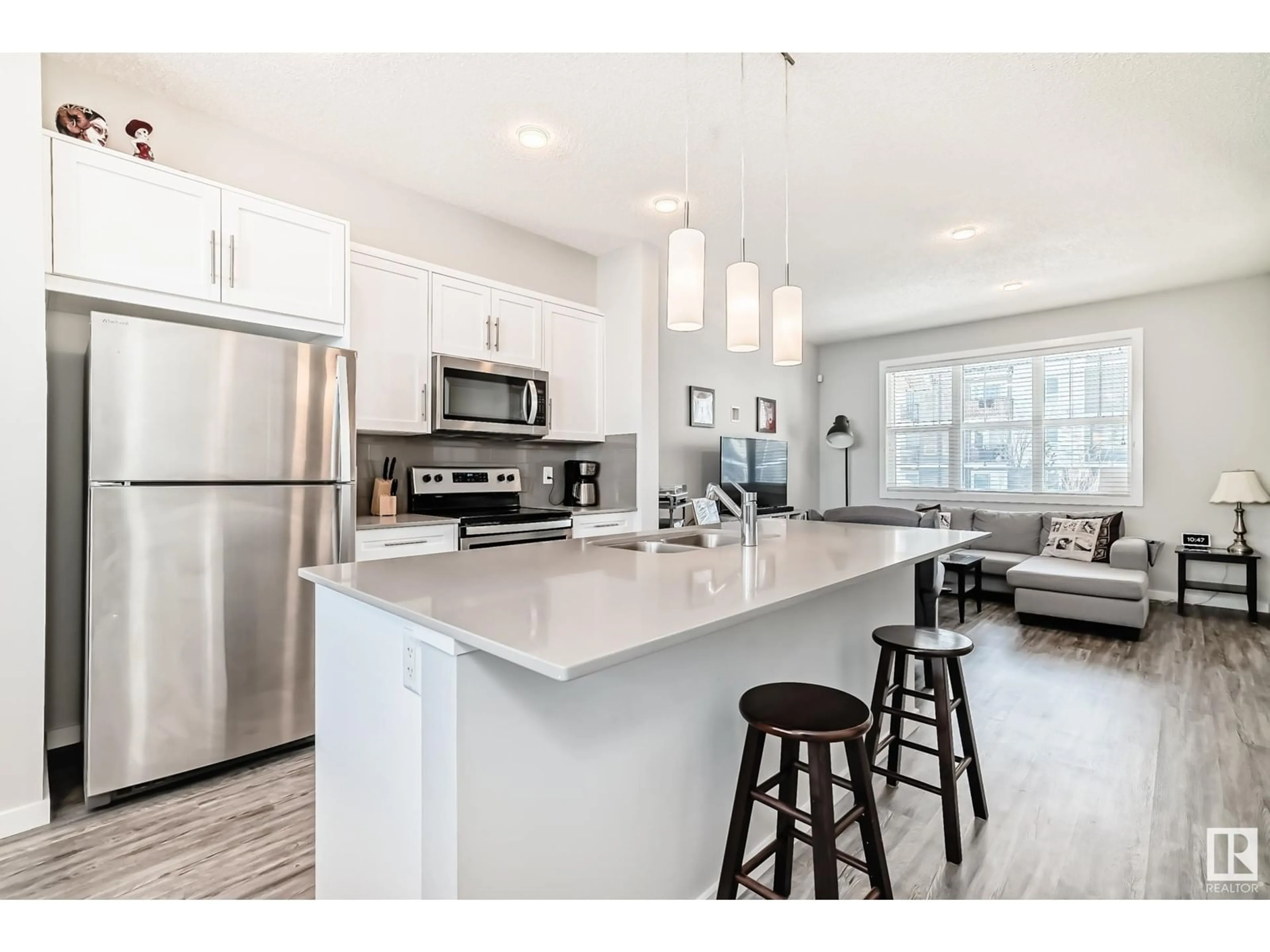 Open concept kitchen, unknown for 1202 ROSENTHAL BV NW, Edmonton Alberta T5T7L3