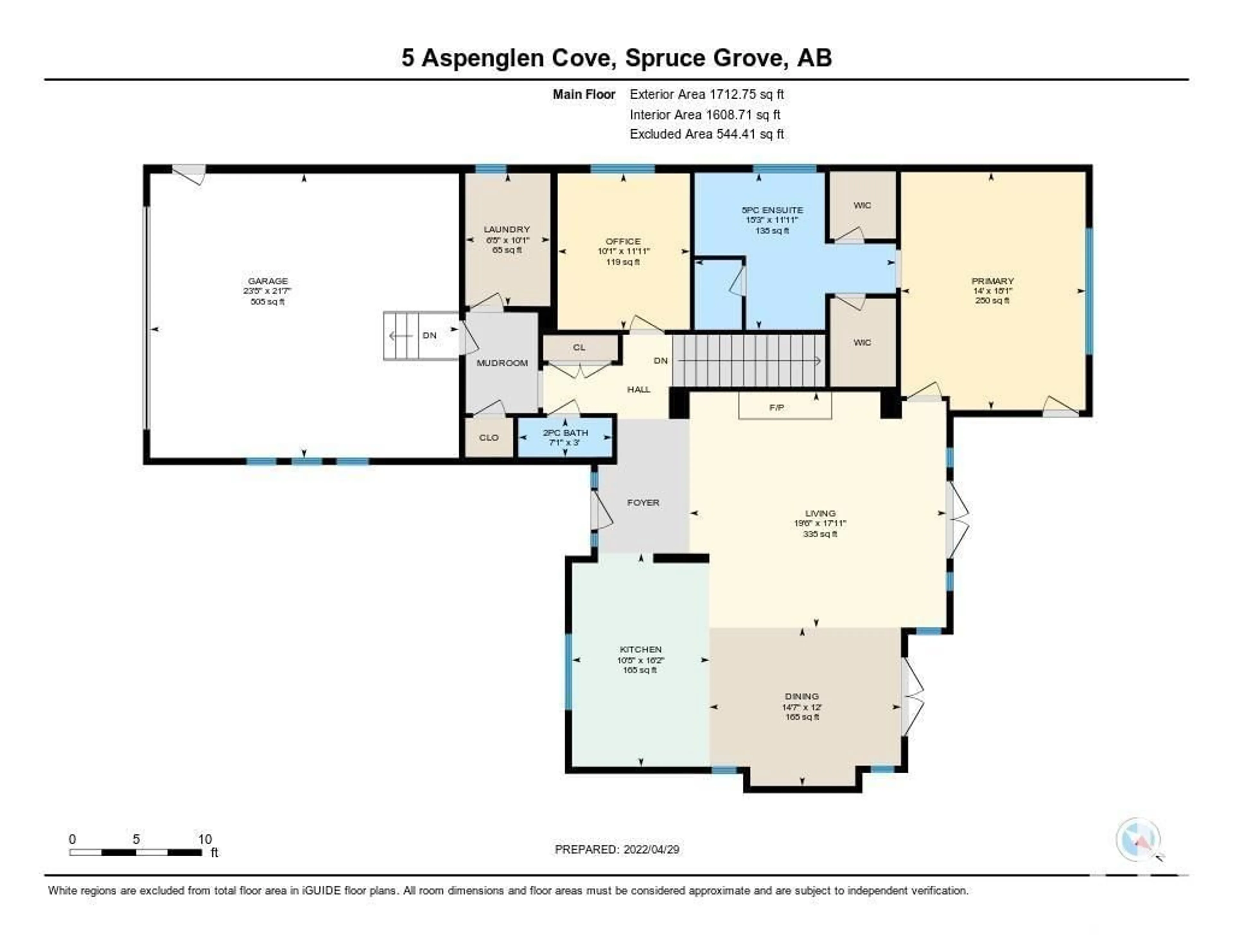 Floor plan for 5 ASPENGLEN CV, Spruce Grove Alberta T7X0J3