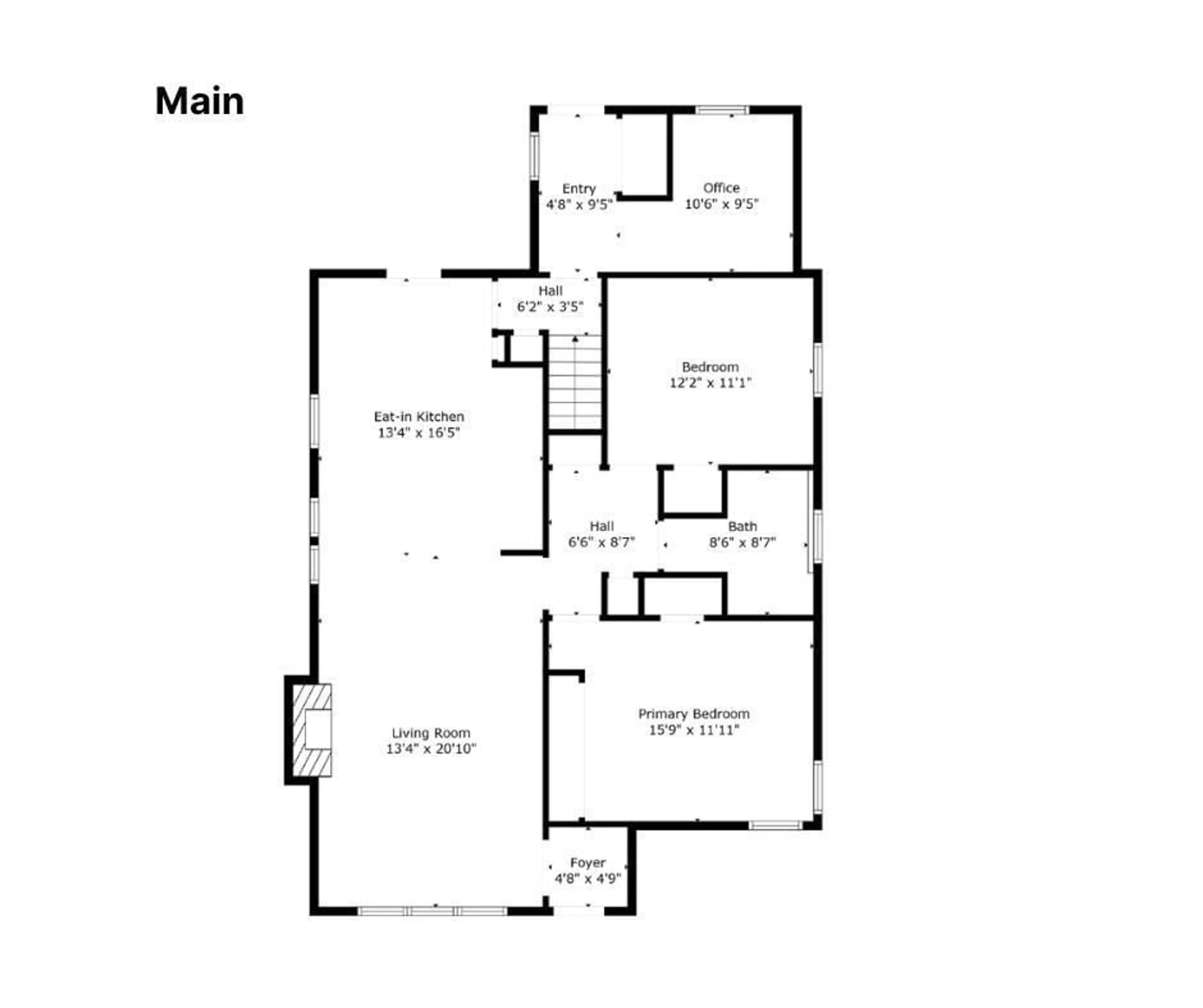 Floor plan for 11156 69 ST NW, Edmonton Alberta T5B1R4