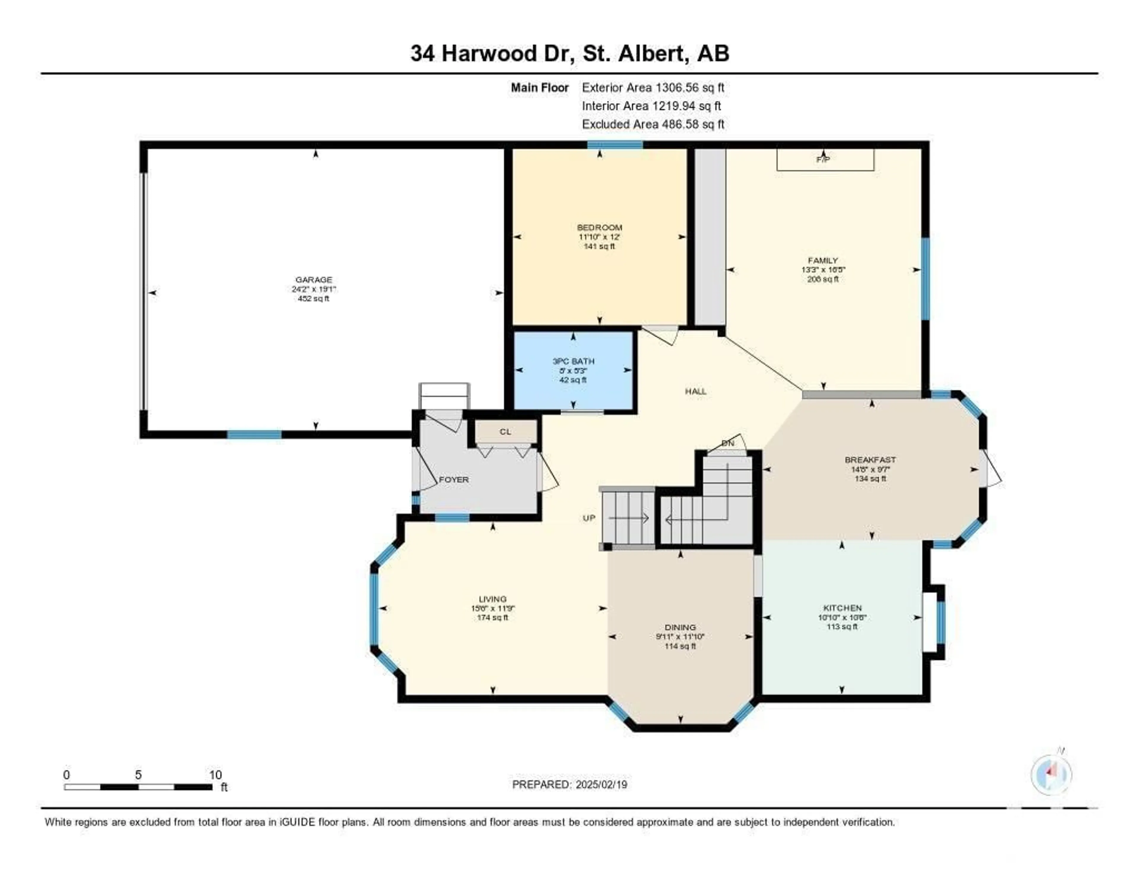 Floor plan for 34 HARWOOD DR, St. Albert Alberta T8N5P8